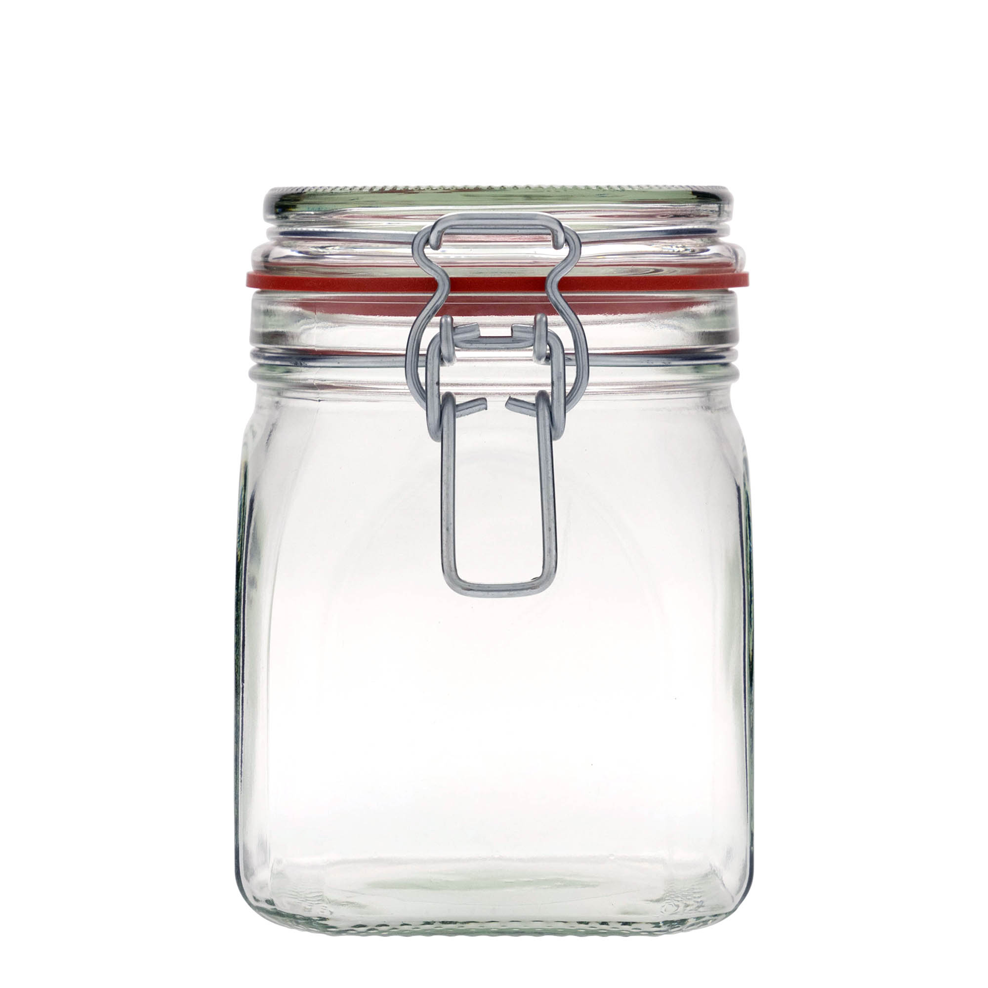 900 ml słoik z drucianym zamknięciem, kwadratowy, otwór: zamknięcie na druciany klips 900 ml słoik z drucianym zamknięciem, kwadratowy, otwór: zamknięcie na druciany klips