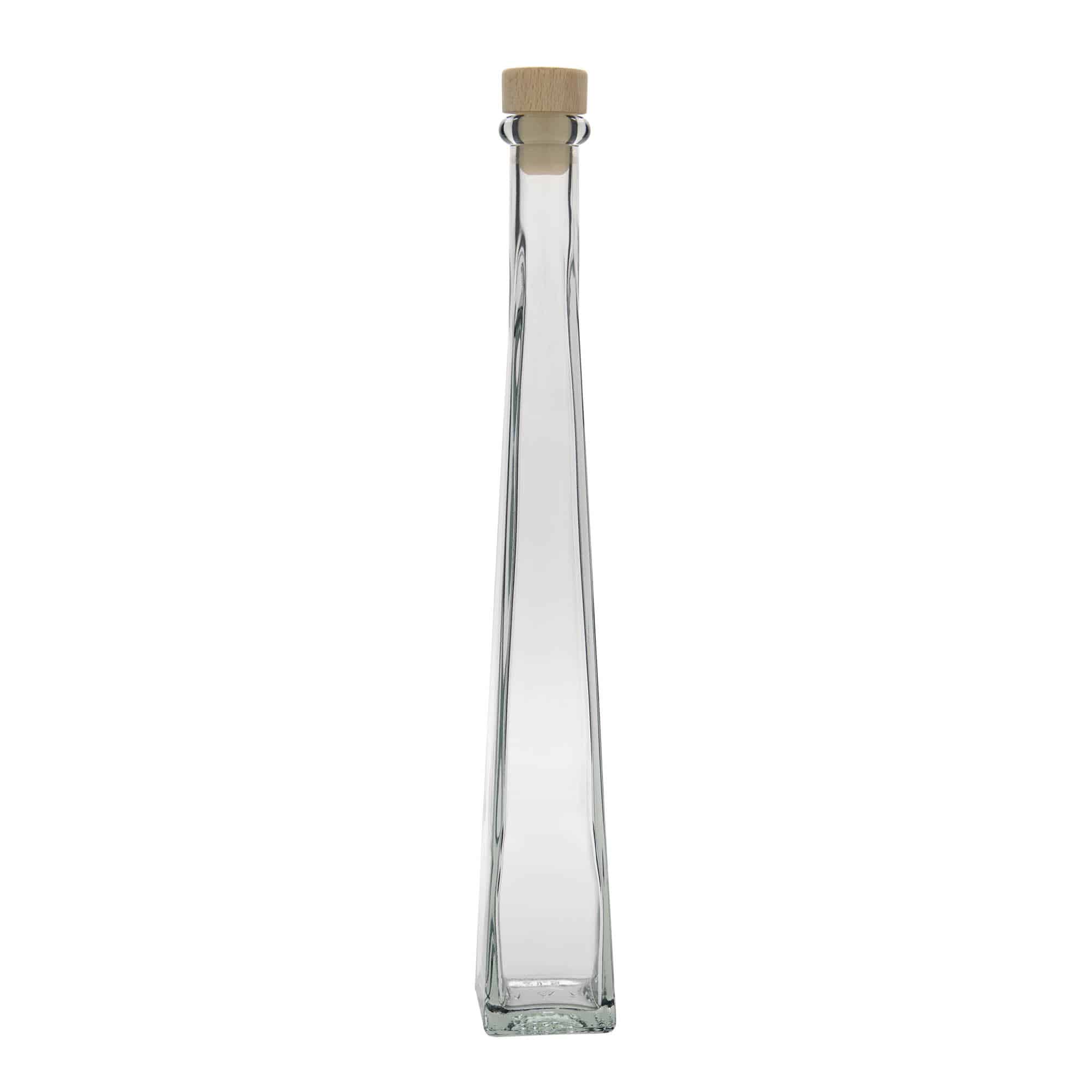 Butelka szklana 200 ml „Dama Quadrato”, kwadratowa, wylot: korek