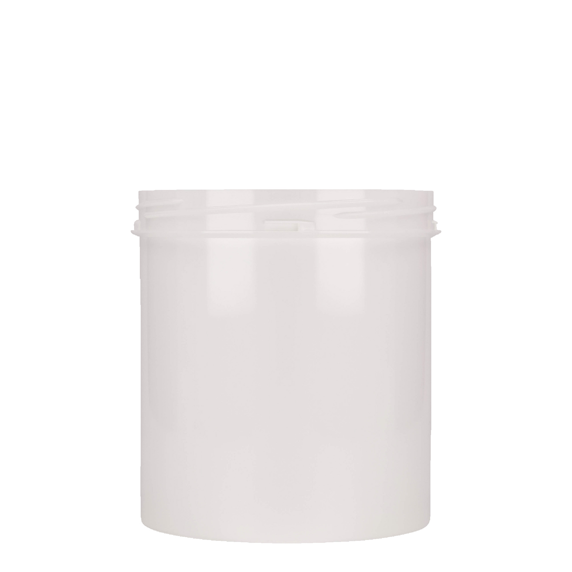 1000 ml słoiczek z tworzywa sztucznego 'Securilock', PP, kolor biały, zamknięcie: zakrętka