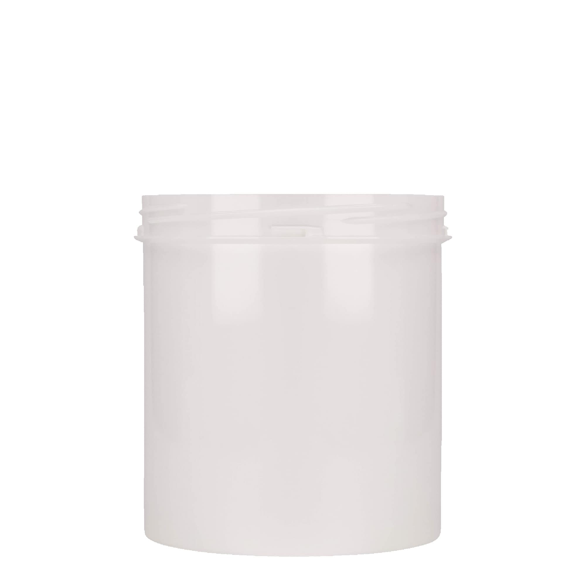 1.000 ml plastikowy pojemnik „Securilock”, PP, biały, otwór: zakrętka