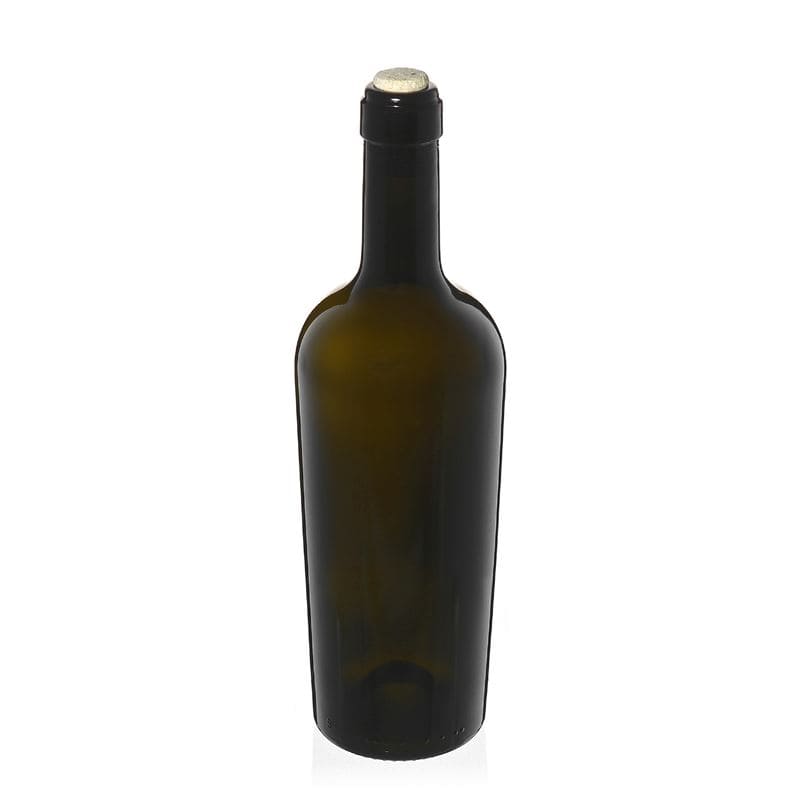 750 ml butelka na wino 'Imperiale', antyczny zielony, szyjka: korek