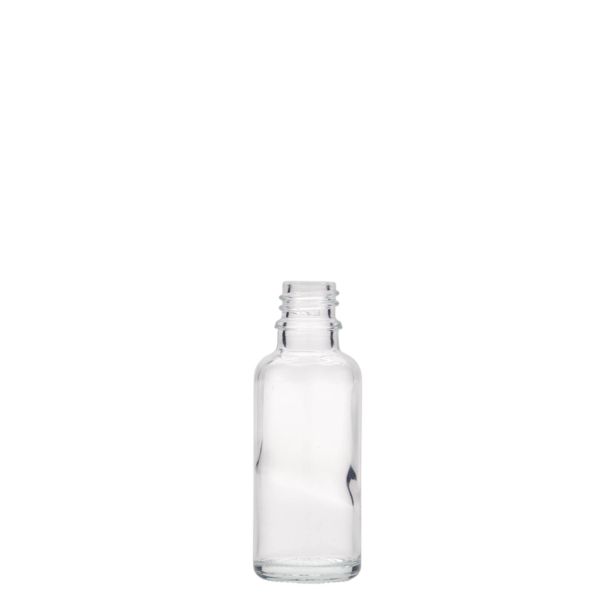 30 ml butelka medyczna, szkło, wylot: DIN 18 30 ml butelka medyczna, szkło, wylot: DIN 18