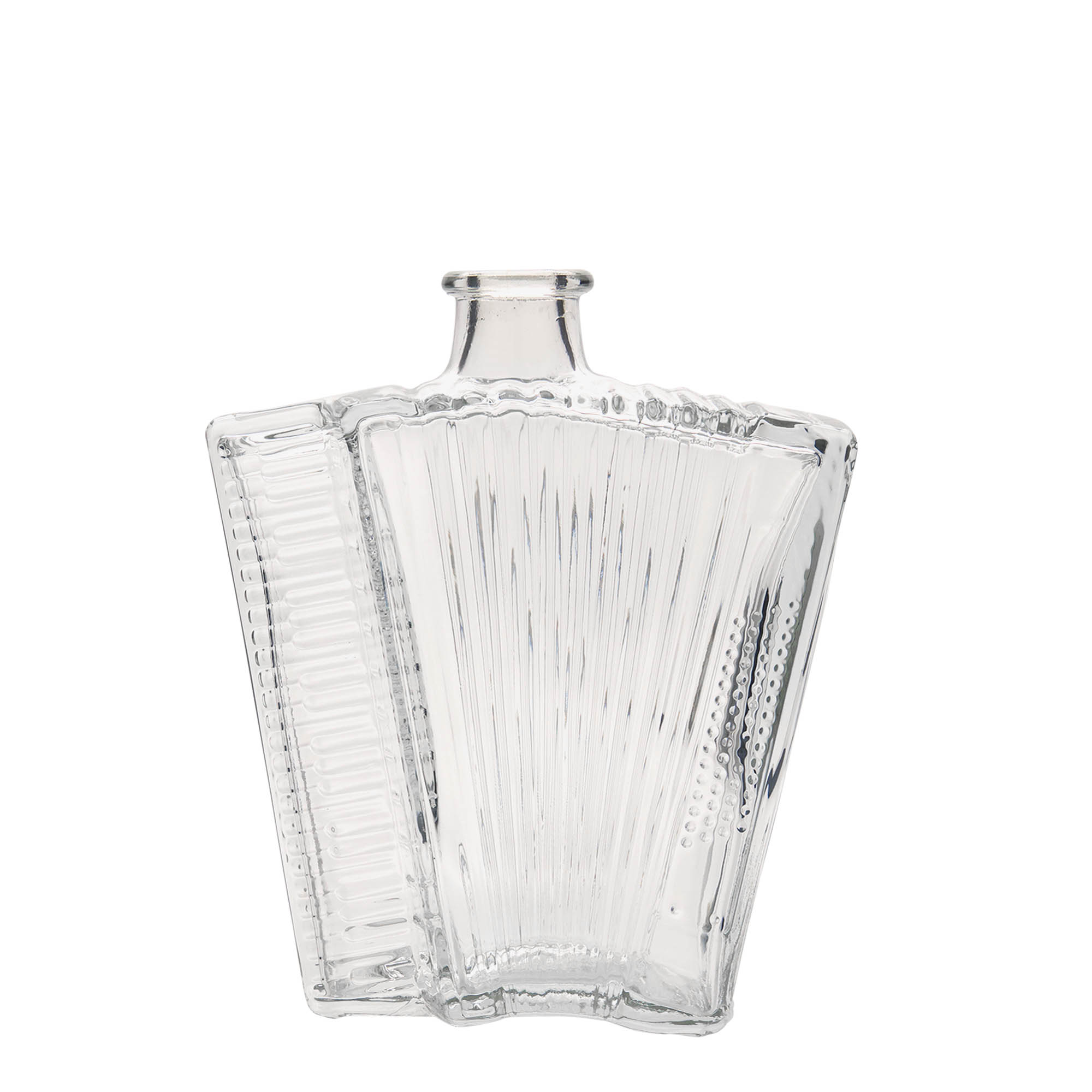 500 ml butelka szklana „Akkordeon”, otwór: korek 500 ml butelka szklana „Akkordeon”, otwór: korek