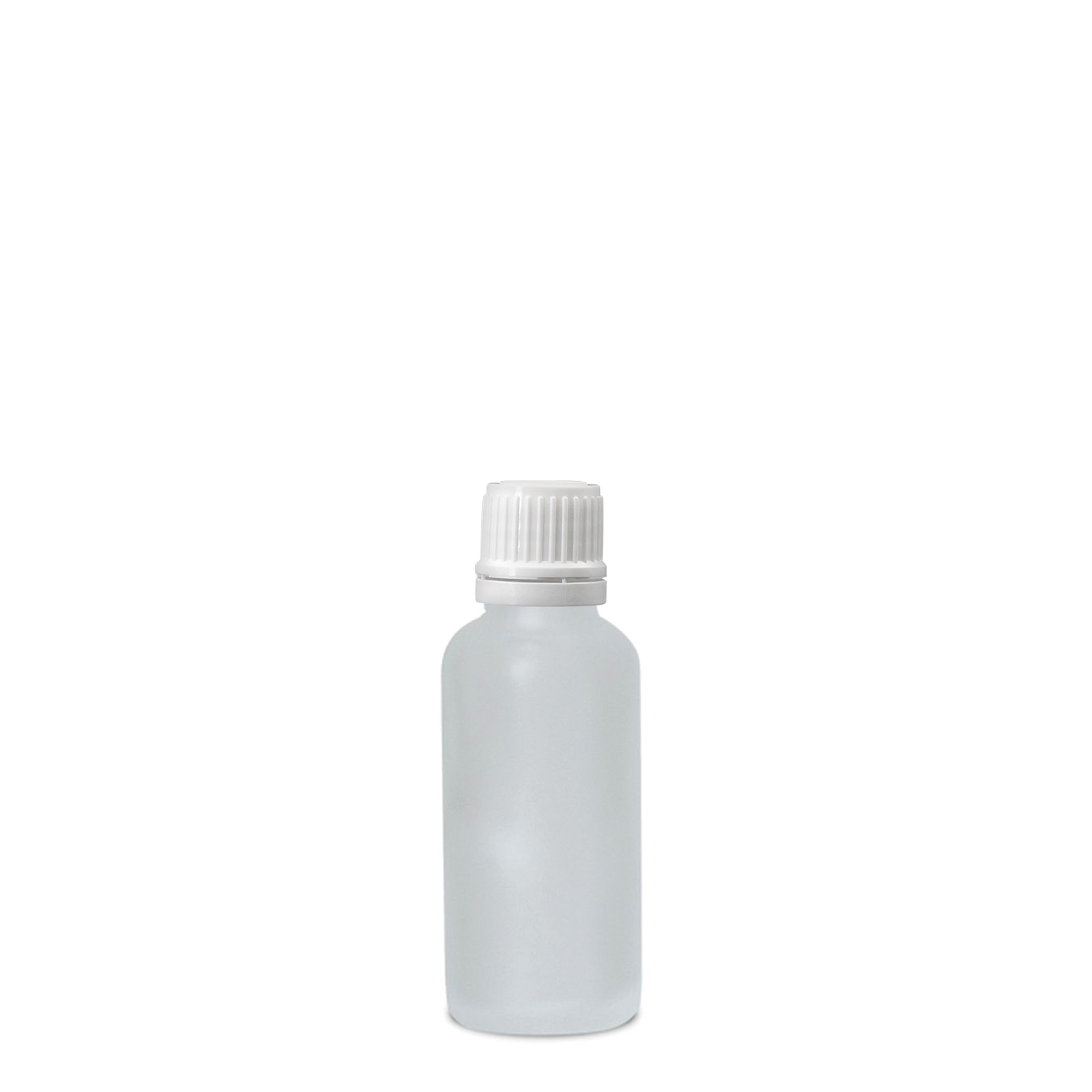 30 ml butelka medyczna, szkło, matowa, szyjka: DIN 18