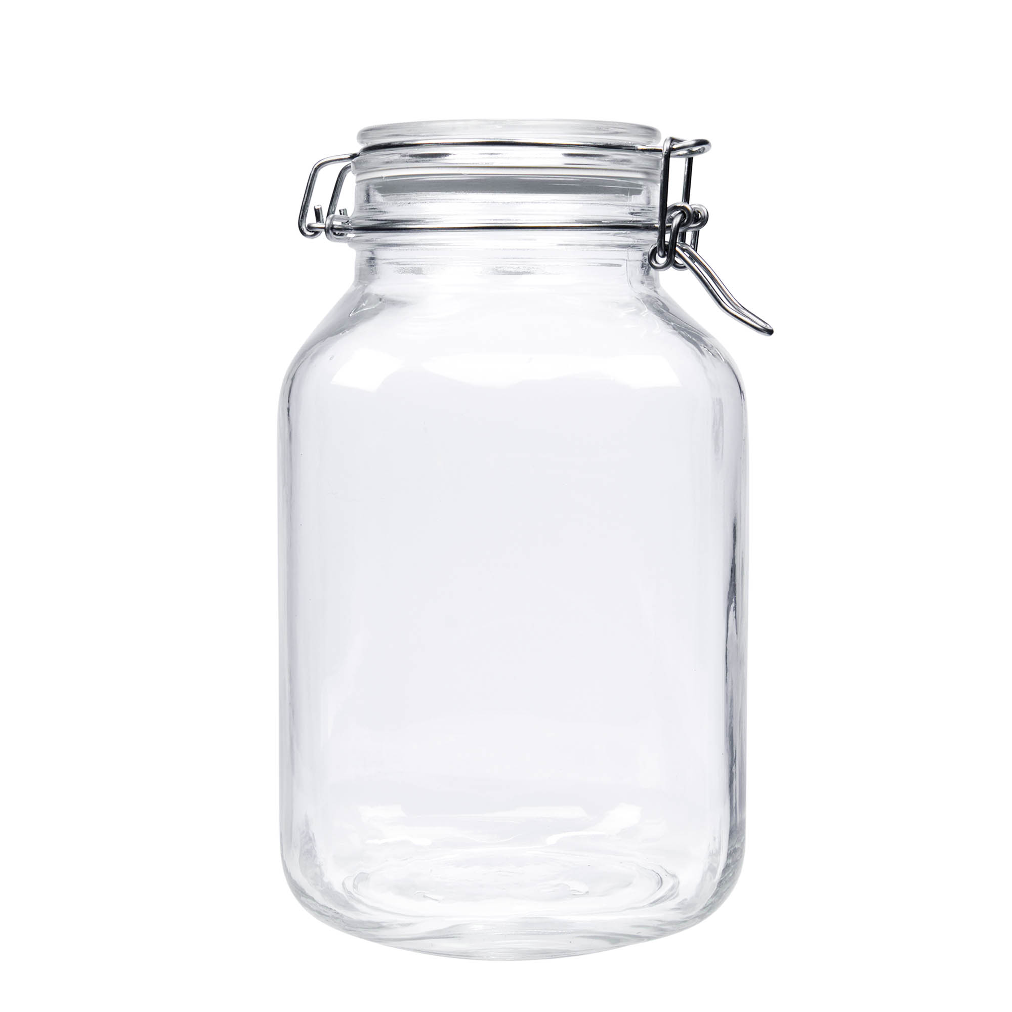 3.000 ml słoik z drucianym zamknięciem „Fido”, kwadratowy, otwór: zamknięcie druciane