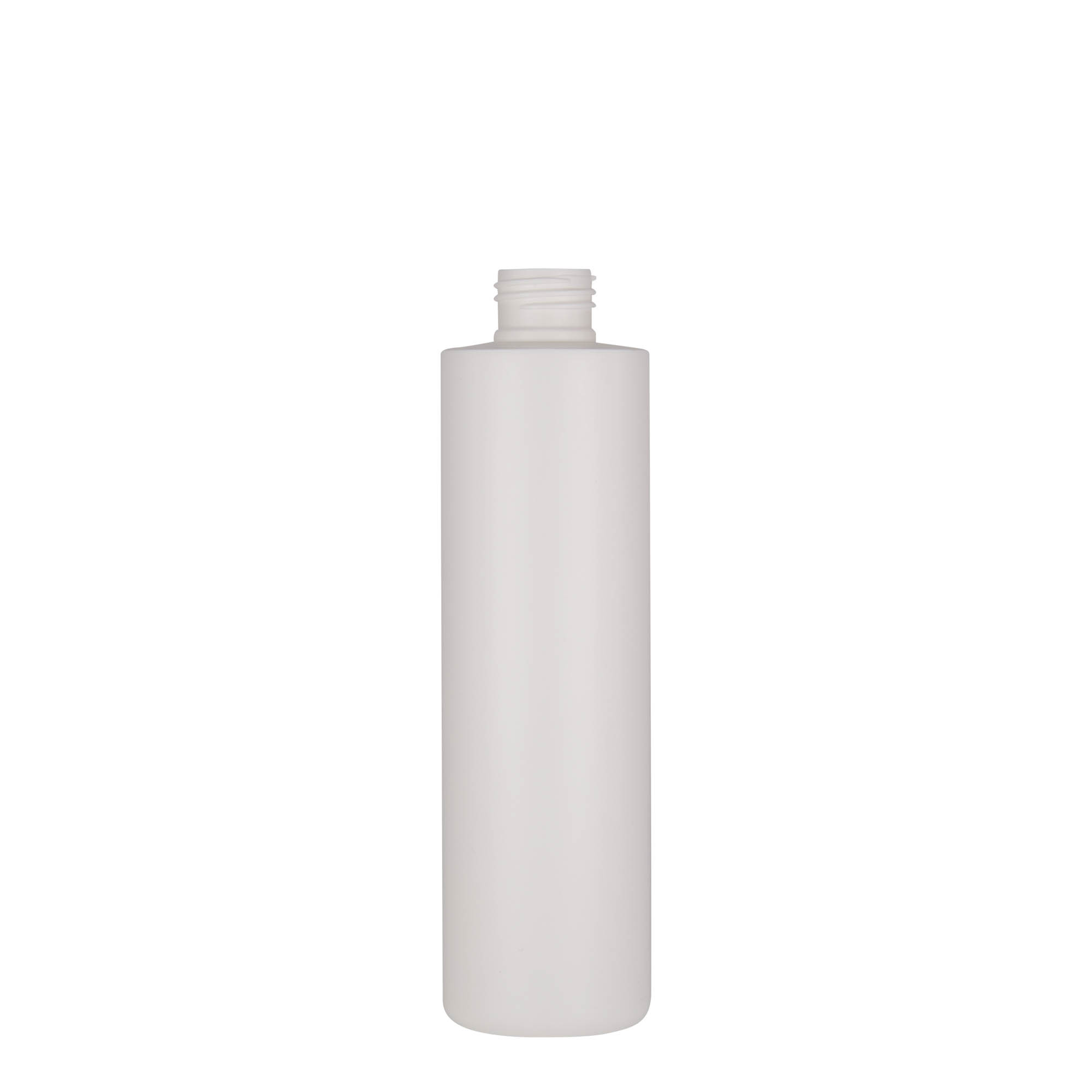 250 ml butelka plastikowa 'Pipe', HDPE, biała, gwint: 24/410 250 ml butelka plastikowa 'Pipe', HDPE, biała, gwint: 24/410