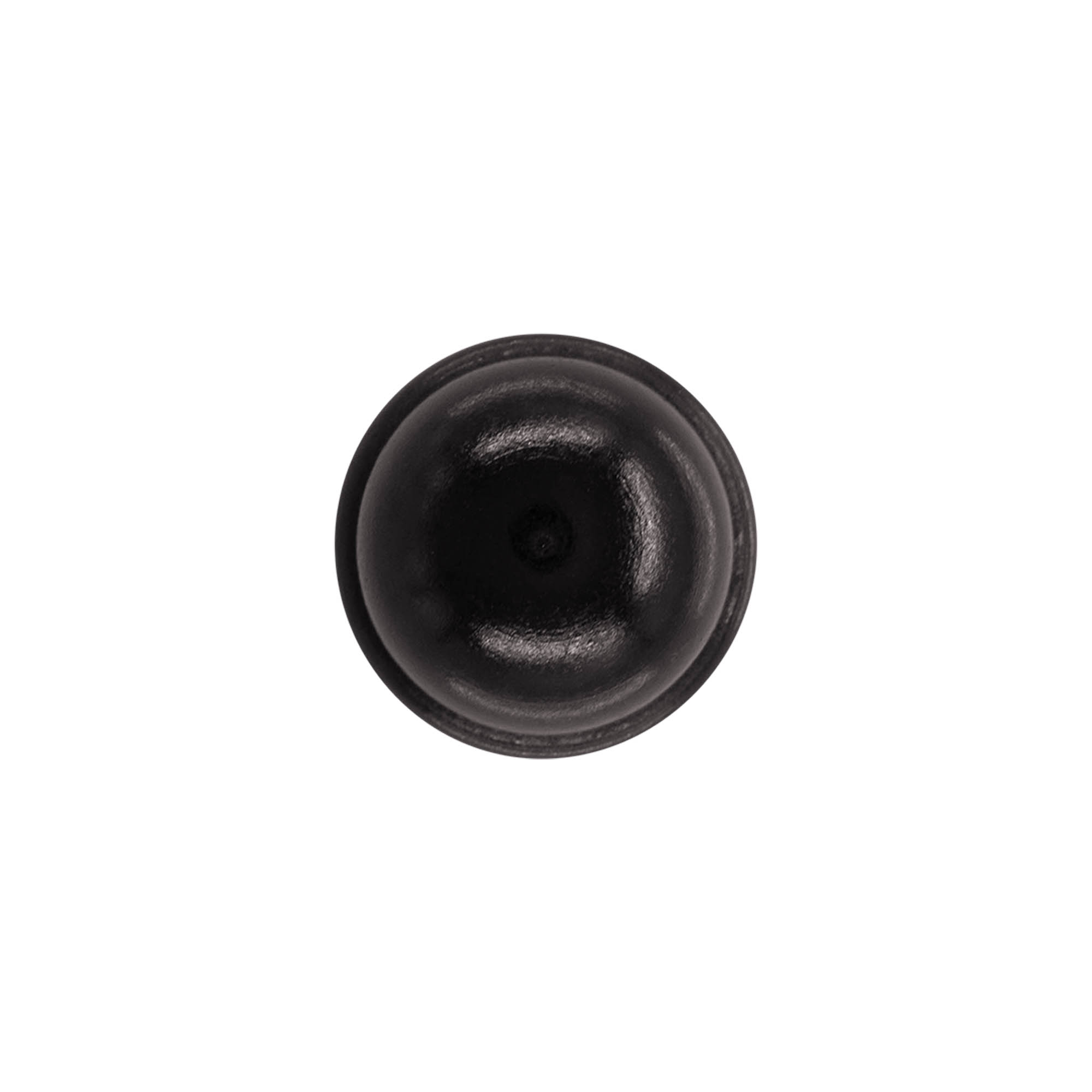 Korek z uchwytem 19 mm „Melon”, drewno/PE, czarny, do otworu: korek