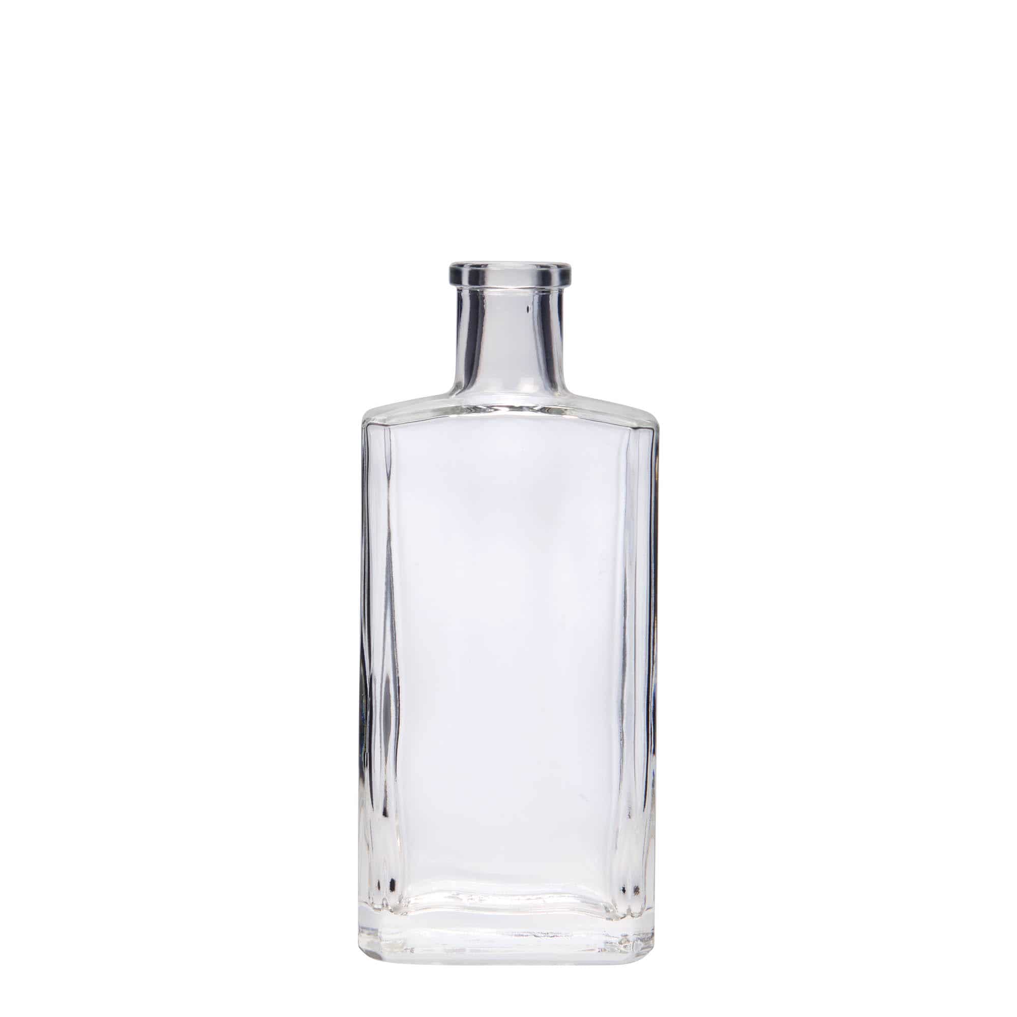200 ml butelka szklana 'Shiny', prostokątna, zamknięcie: korek 200 ml butelka szklana 'Shiny', prostokątna, zamknięcie: korek