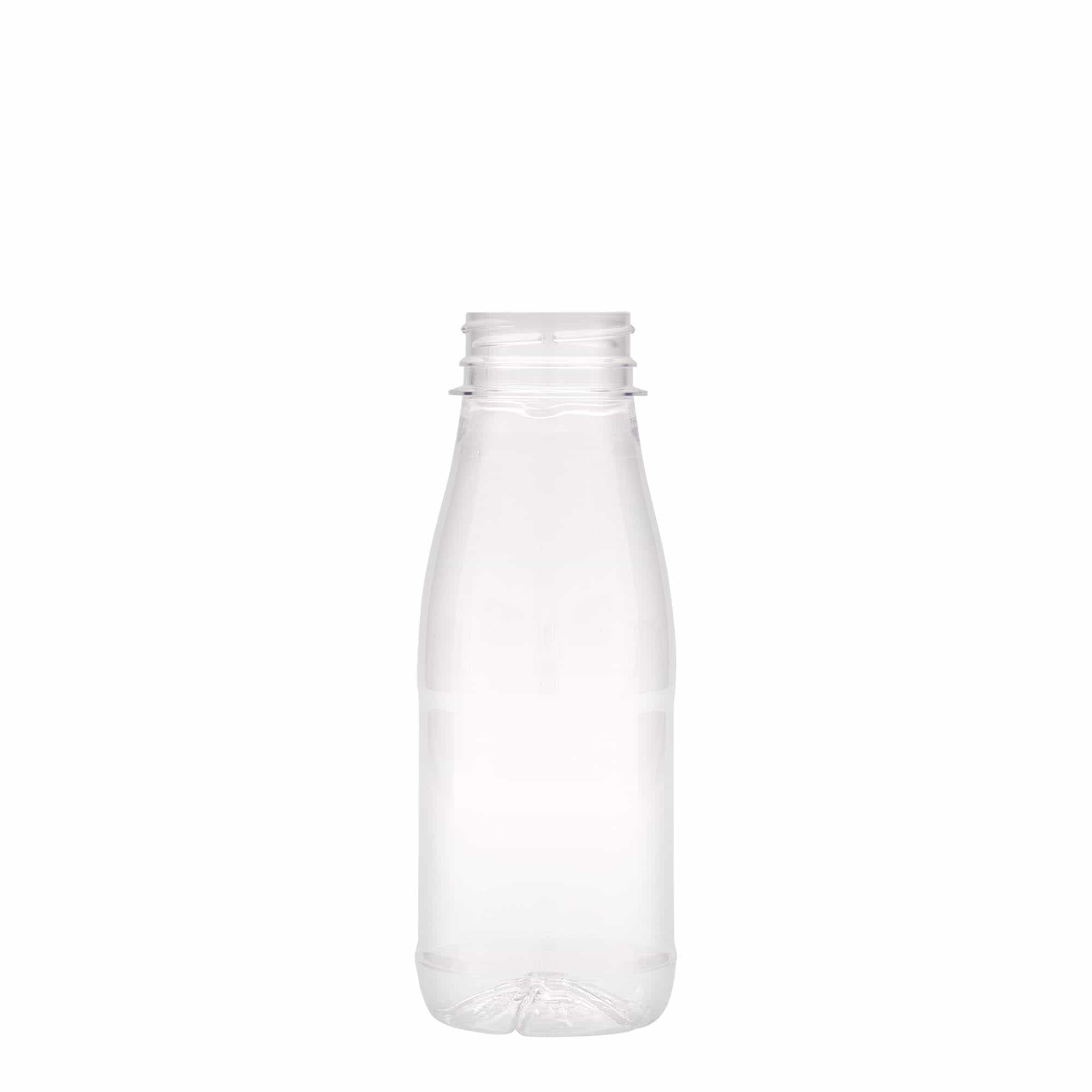 250 ml butelka PET „Milk and Juice”, tworzywo sztuczne, gwint: 38 mm