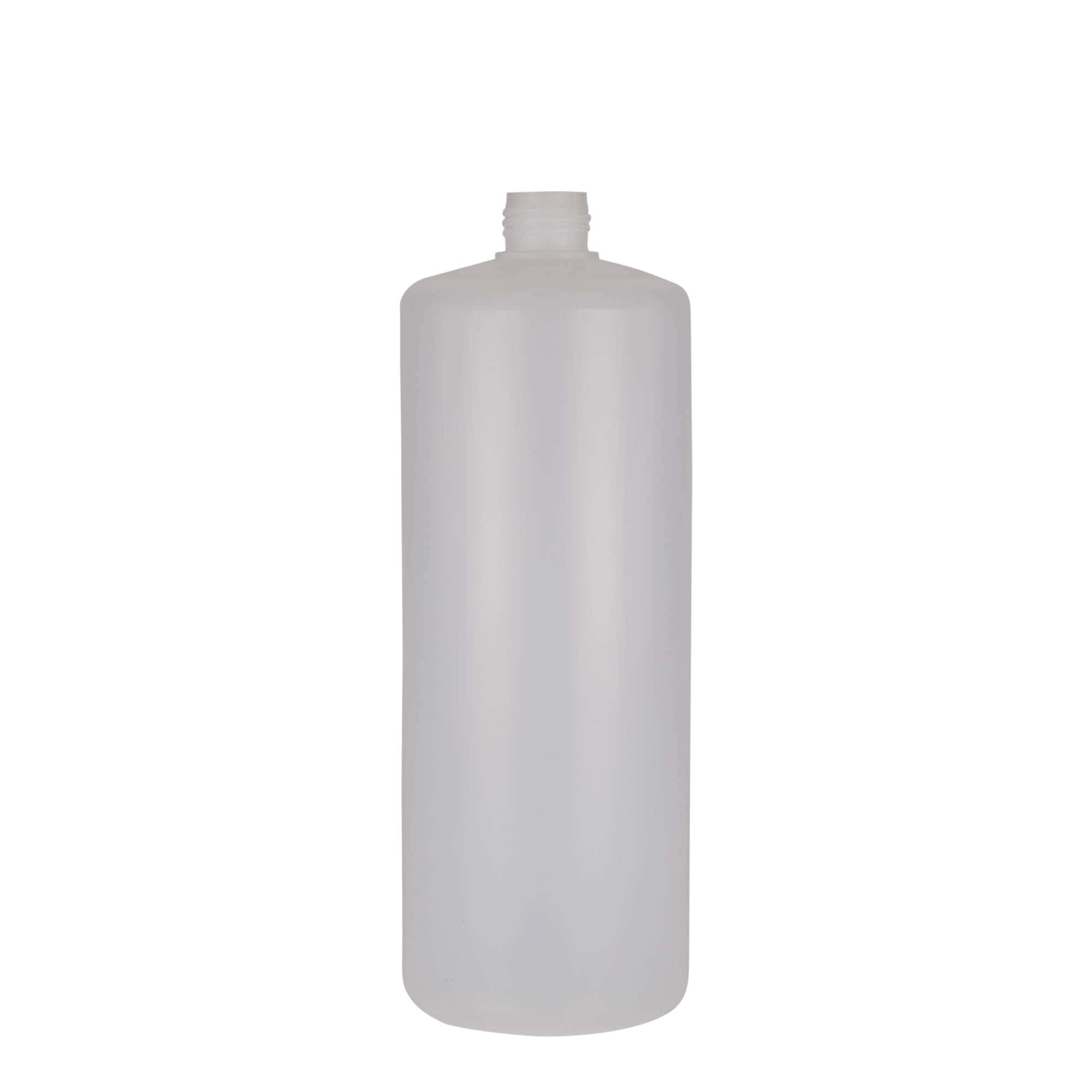1.000 ml butelka okrągła, tworzywo PE, naturalna, otwór: zakrętka