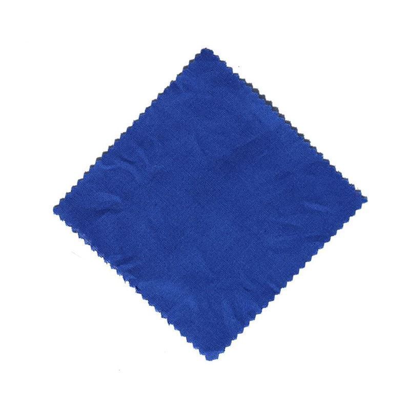 Kapturek na słoik 15x15, kwadratowy, materiał tekstylny, kolor ciemnoniebieski, zamknięcie: TO58-TO82
