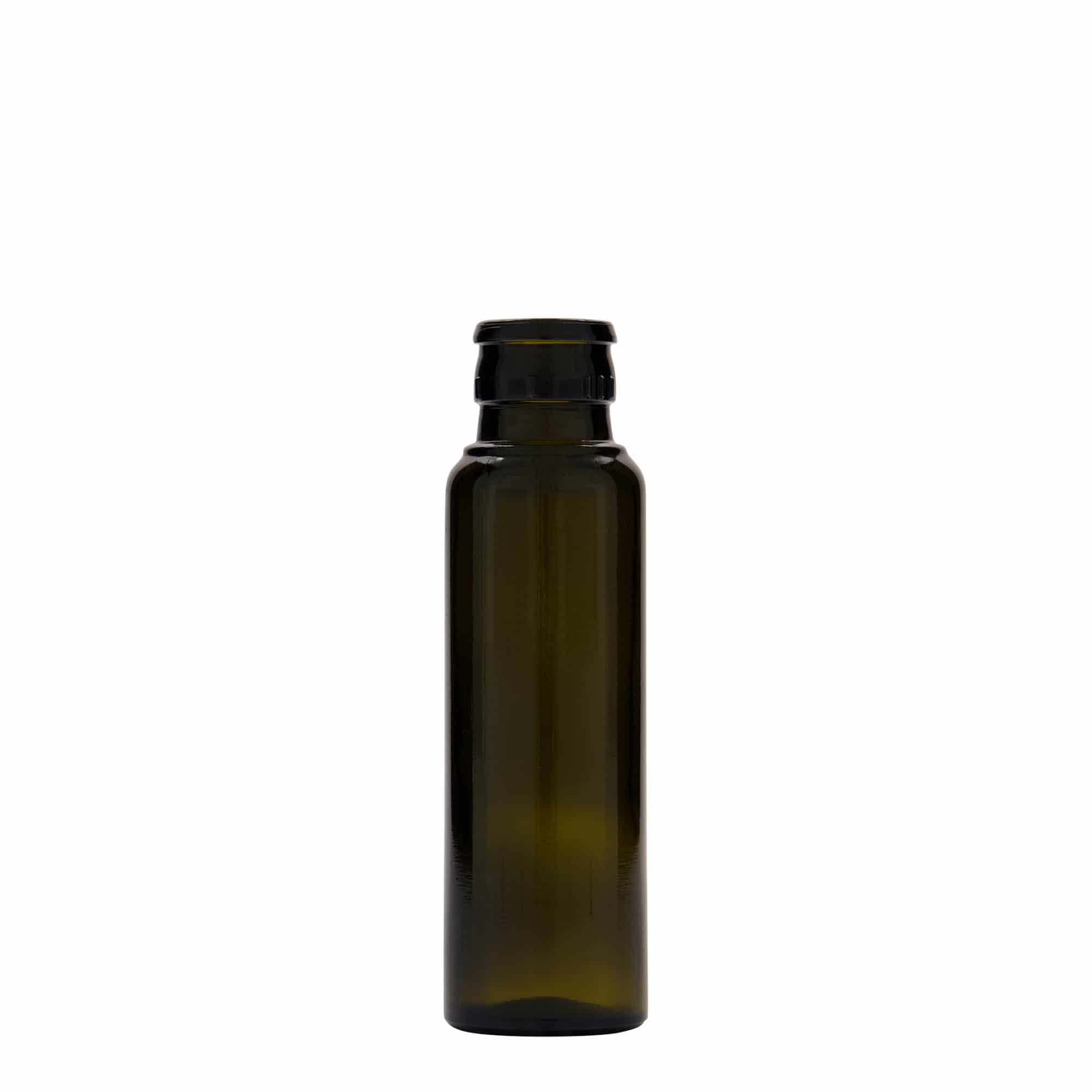 100 ml butelka na ocet/olej 'Willy New', szkło, antyczny zielony, wylot: DOP