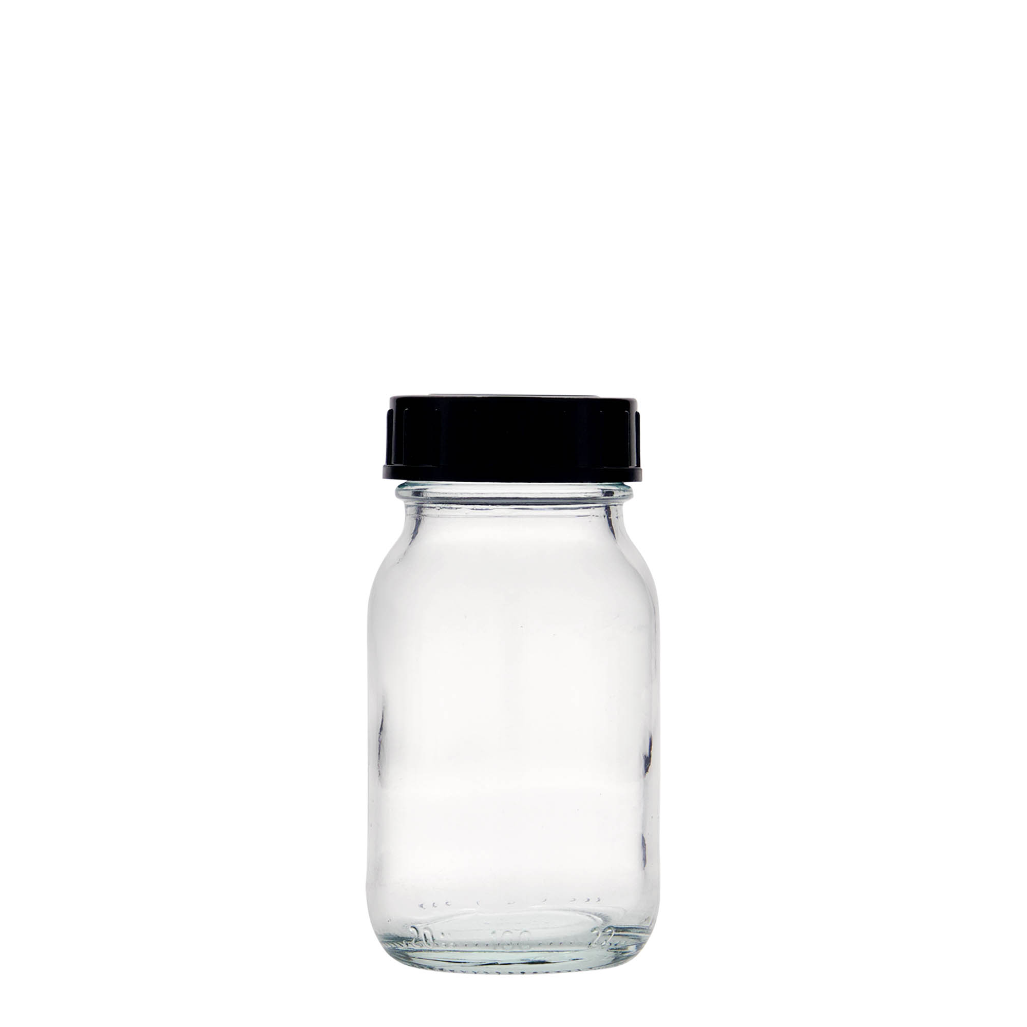 100 ml słoik o szerokiej szyjce, otwór: DIN 40 100 ml słoik o szerokiej szyjce, otwór: DIN 40