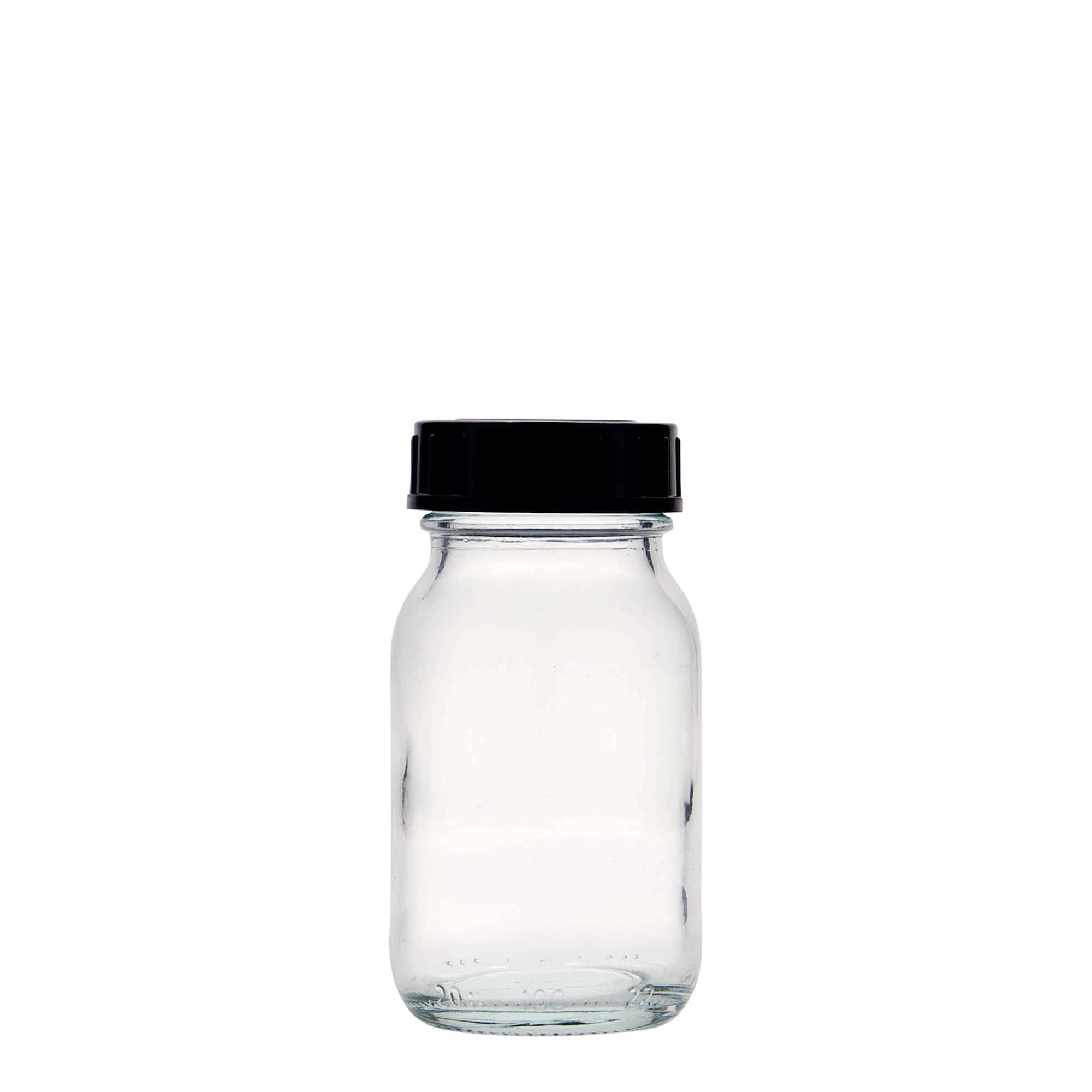 100 ml słoik o szerokiej szyjce, otwór: DIN 40