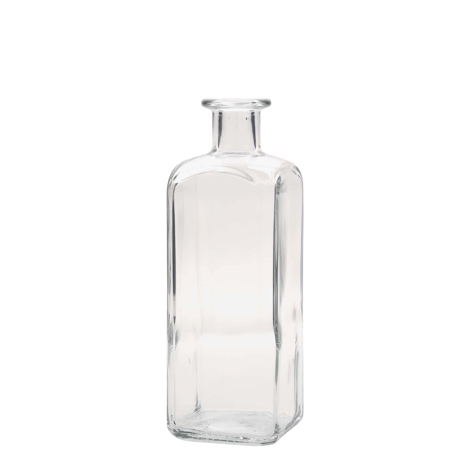 500 ml butelka szklana Apotheker Carré, kwadratowa, wylot: korek 500 ml butelka szklana Apotheker Carré, kwadratowa, wylot: korek