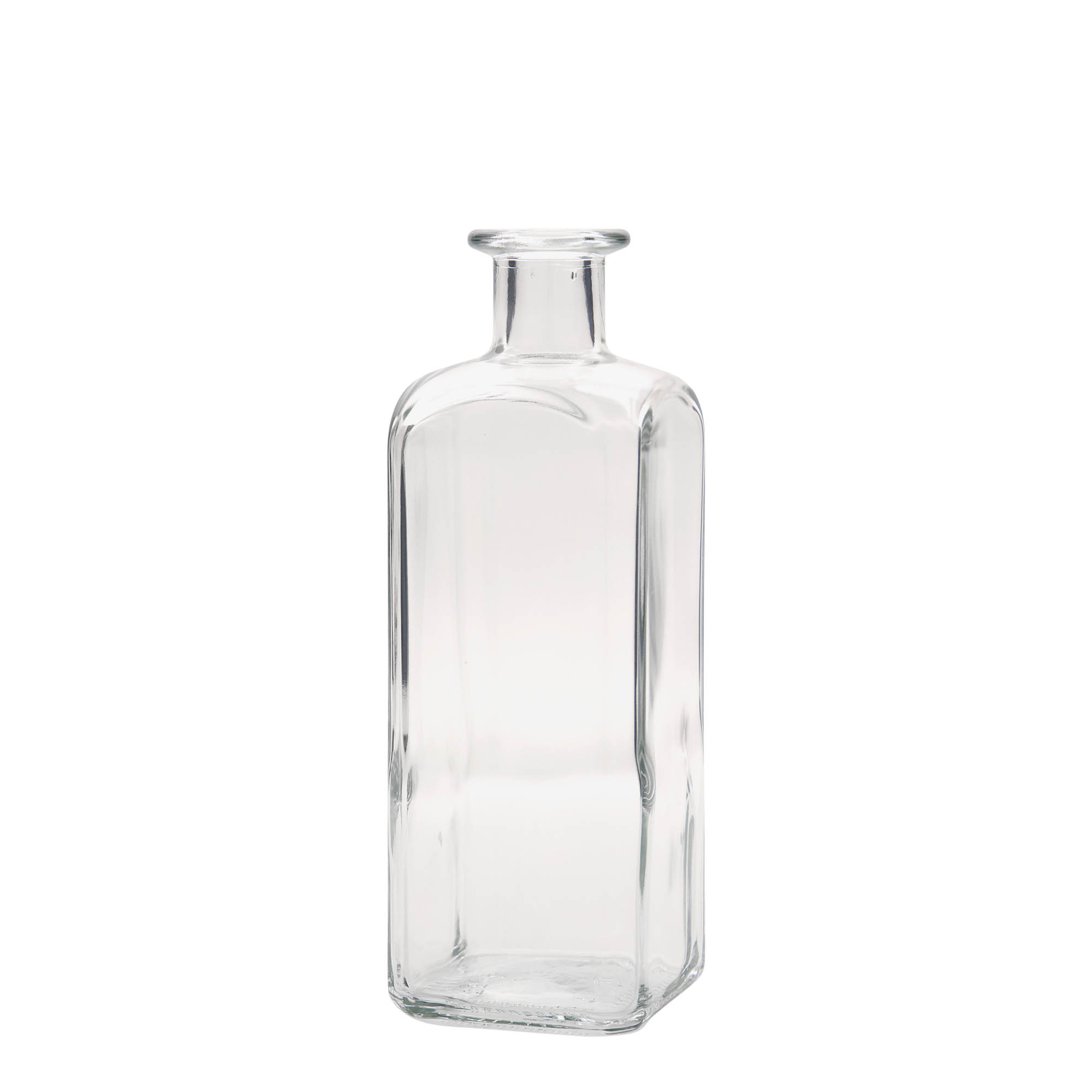 500 ml butelka szklana Apotheker Carré, kwadratowa, wylot: korek