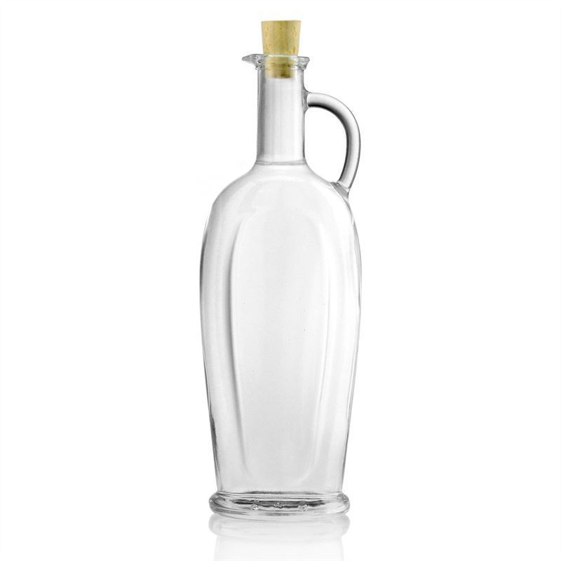 500 ml butelka szklana 'Eleganta', owalna, szyjka: korek