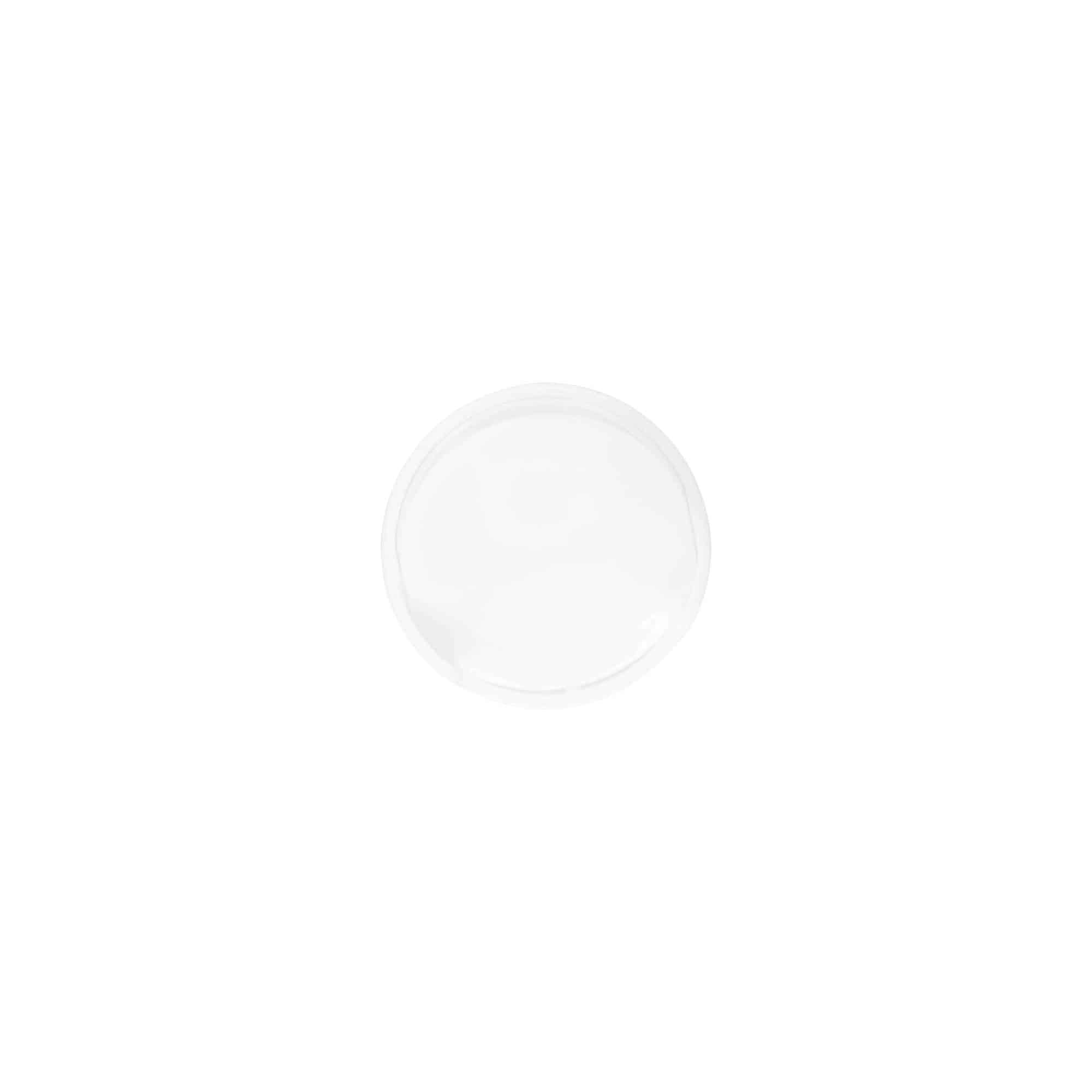 Zakrętka Disc Top, tworzywo sztuczne PP, kolor biały, do zamknięcia: 24/410