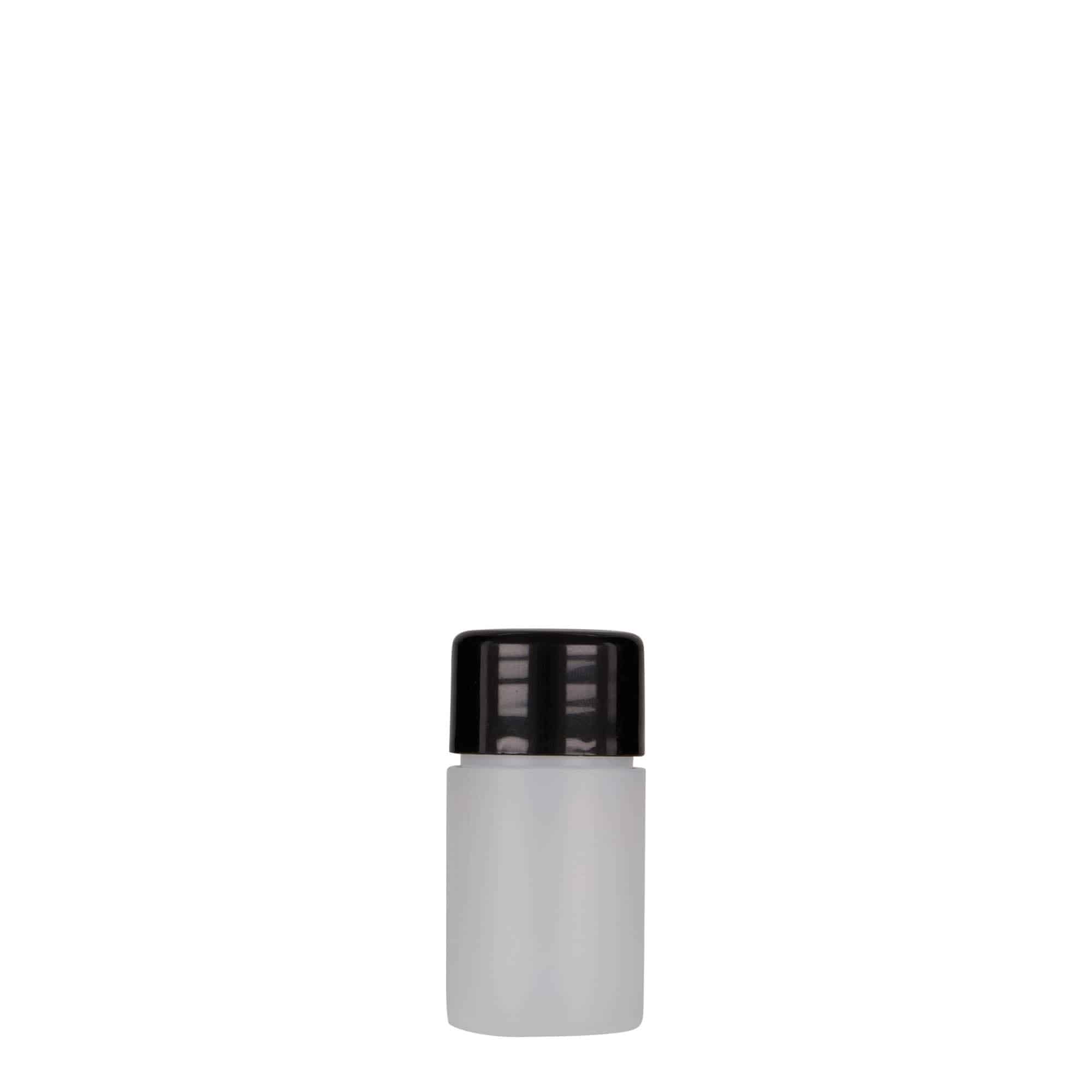 15 ml butelka plastikowa 'Tuffy', HDPE, naturalna, gwint: 24/410
