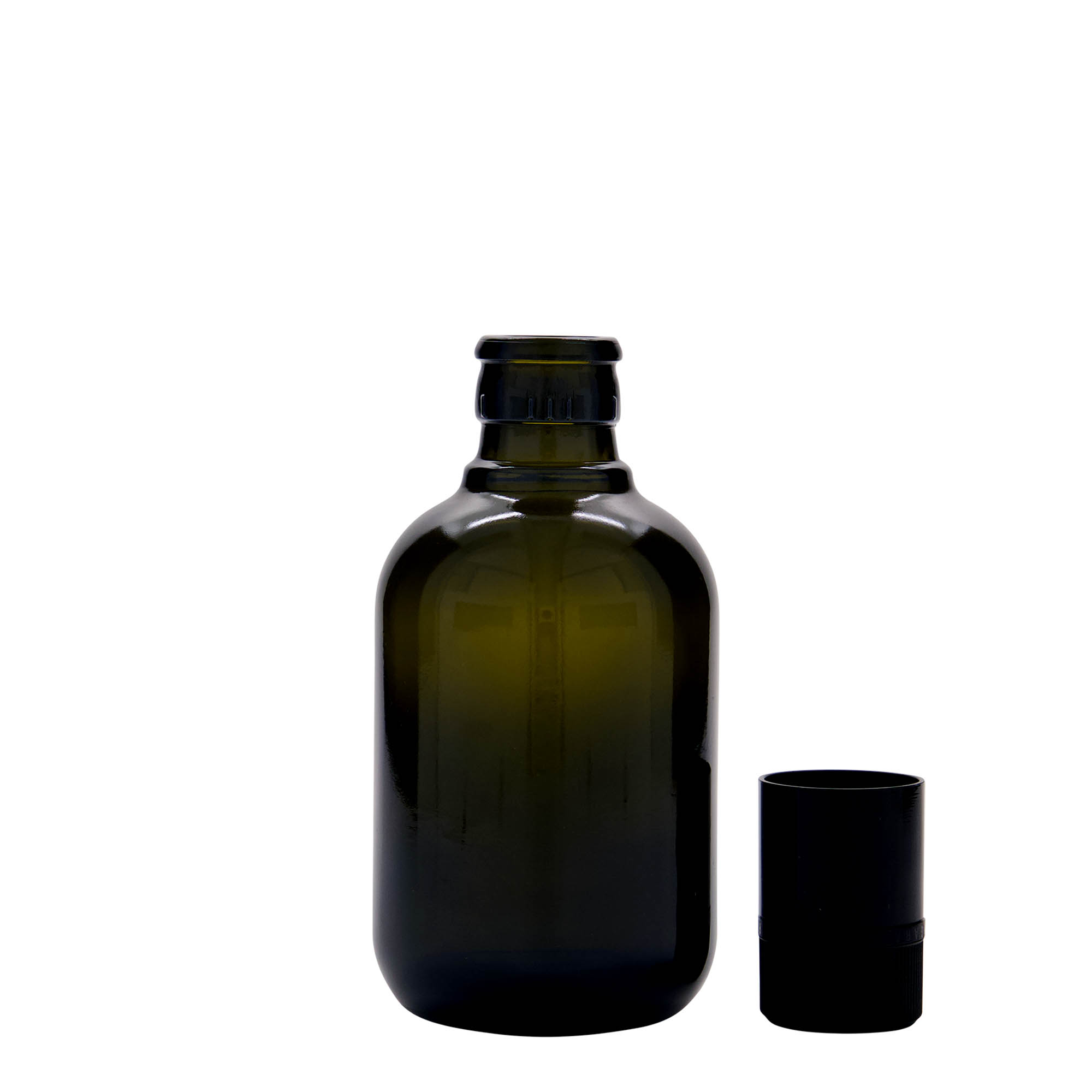 250 ml butelka na ocet/olej 'Biolio', szkło, antyczny zielony, wylot: DOP 250 ml butelka na ocet/olej 'Biolio', szkło, antyczny zielony, wylot: DOP