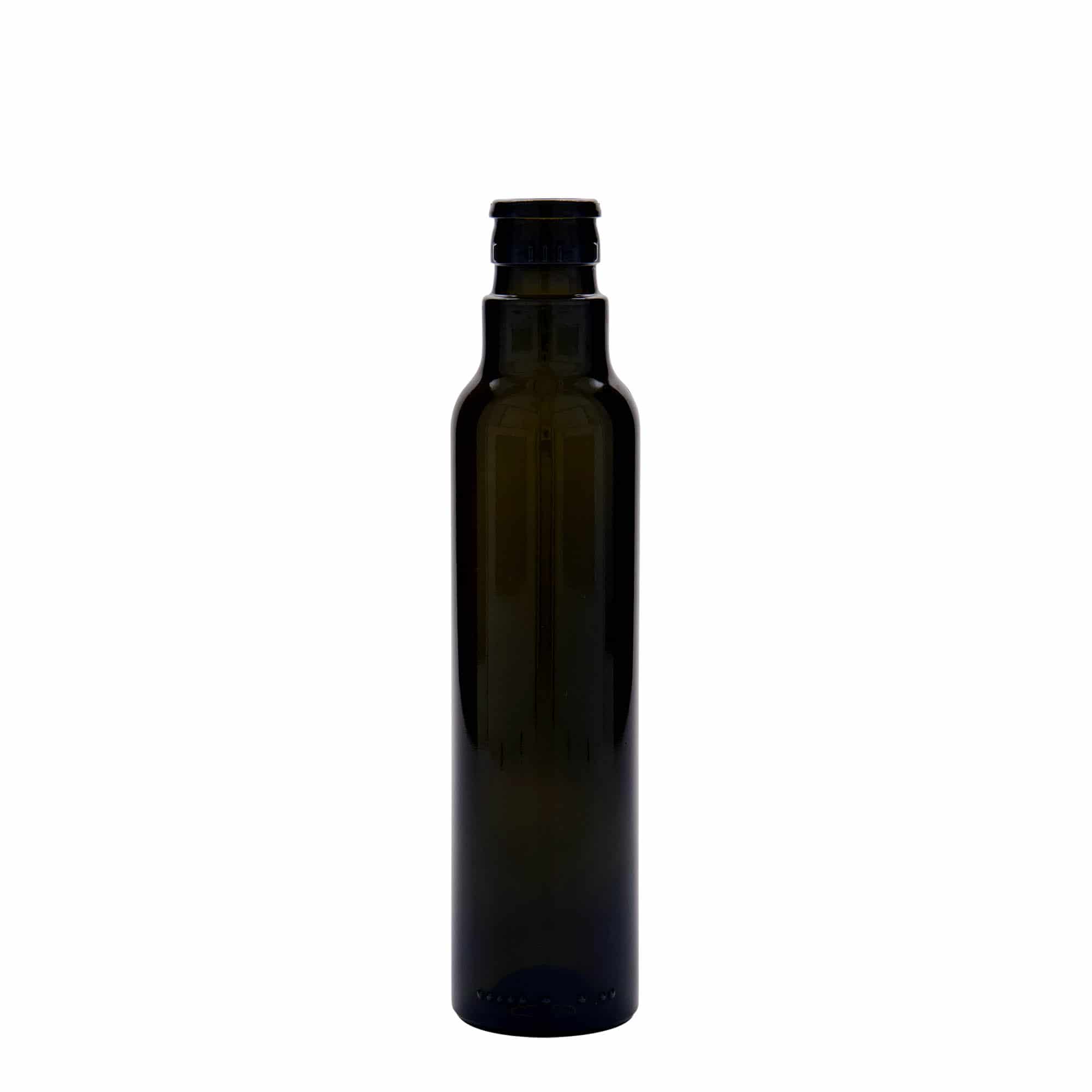 250 ml butelka na ocet/olej 'Willy New', szkło, kolor zielony antyczny, zamknięcie: DOP 250 ml butelka na ocet/olej 'Willy New', szkło, kolor zielony antyczny, zamknięcie: DOP