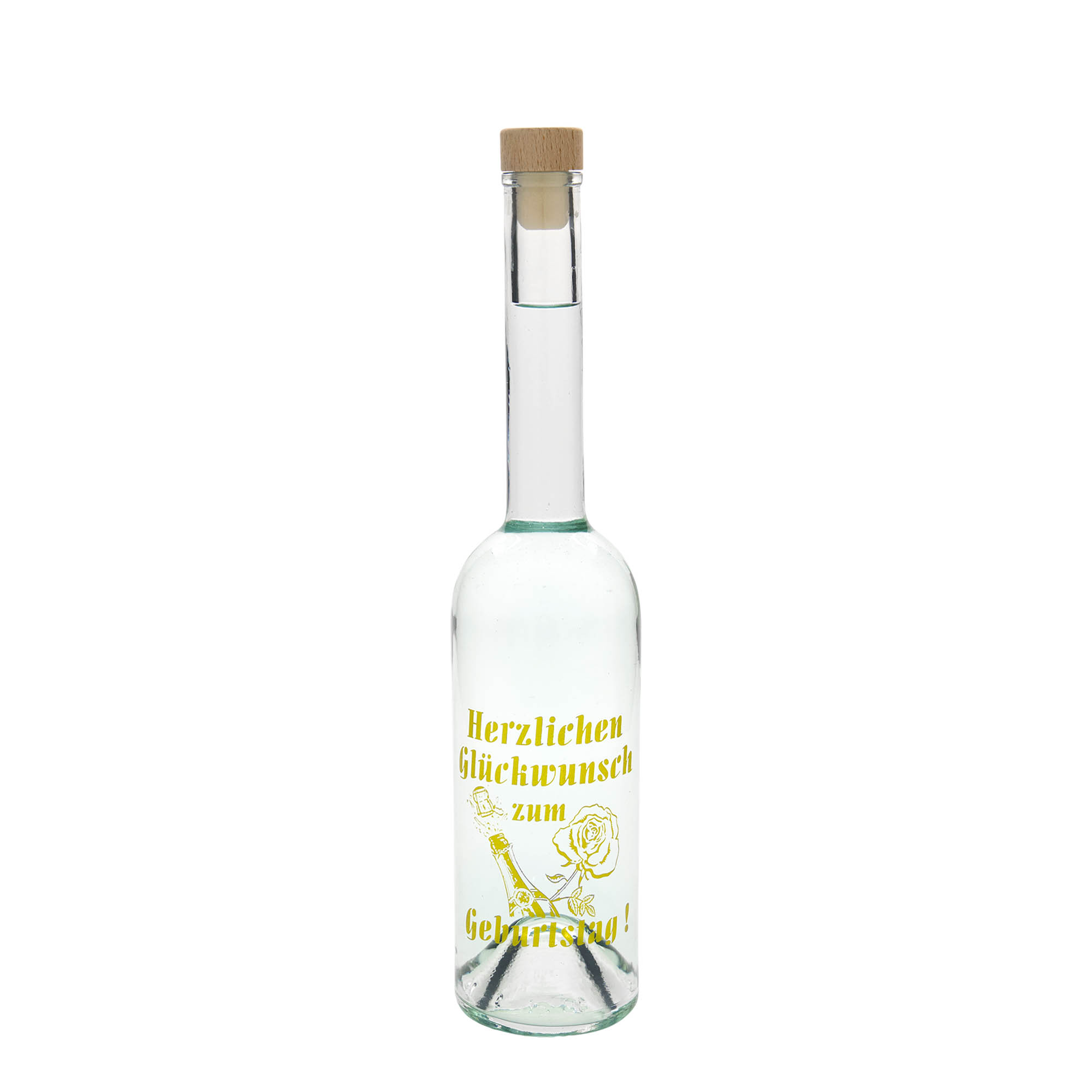500 ml butelka szklana Maximo z nadrukiem 'Karnawał', korek na szyjce