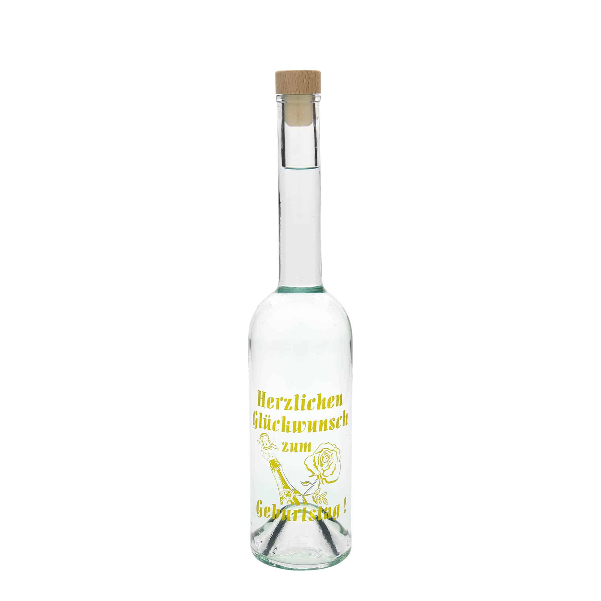 500 ml butelka szklana Maximo z nadrukiem 'Karnawał', korek na szyjce