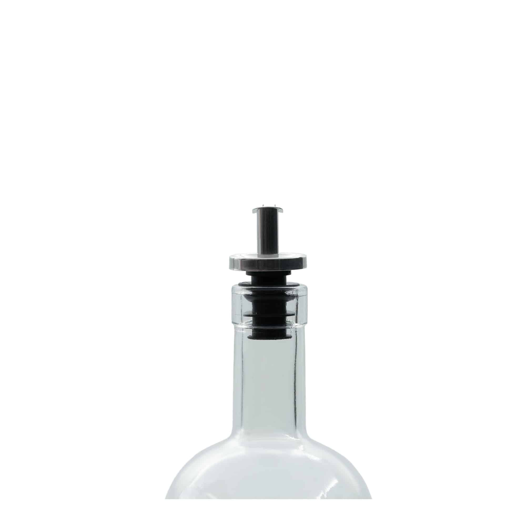 Wylewka do butelek inox na ocet, stal nierdzewna, kolor srebrny Wylewka do butelek inox na ocet, stal nierdzewna, kolor srebrny
