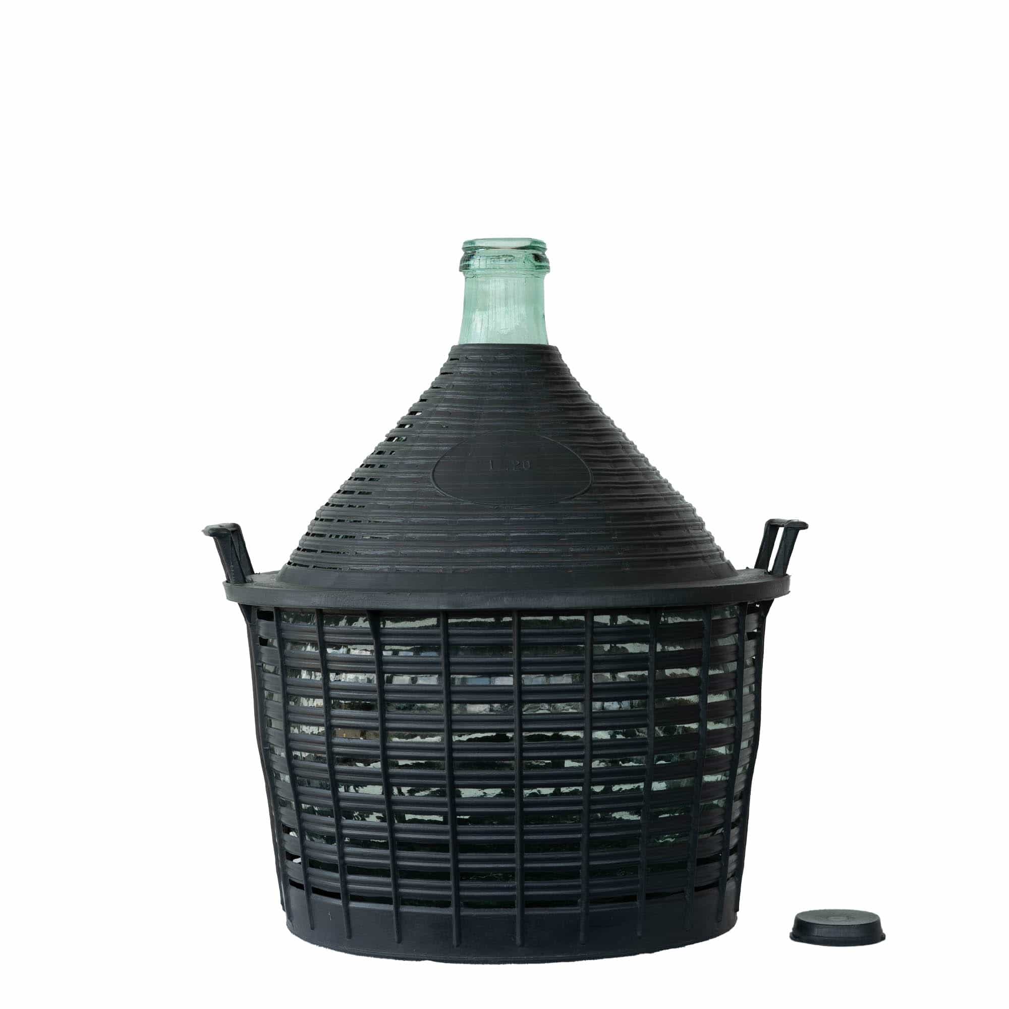 20 l butla balonowa z wąską szyjką, szkło, otwór: nakładana pokrywka