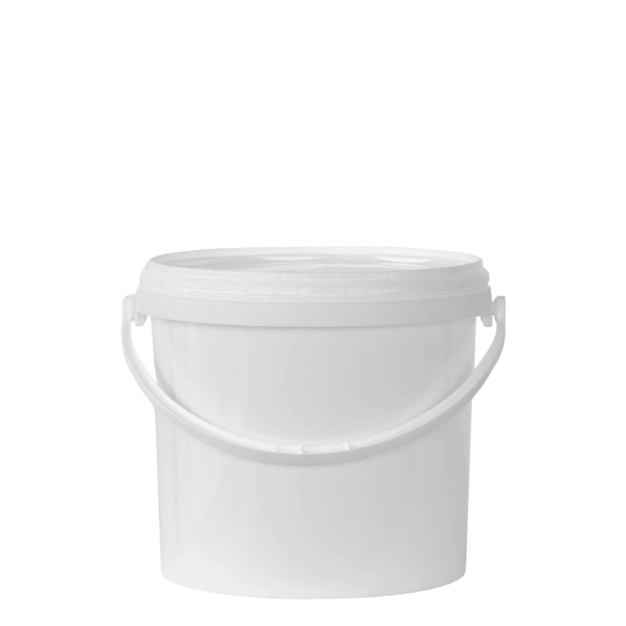 5 l wiadro, tworzywo sztuczne PP, biały 5 l wiadro, tworzywo sztuczne PP, biały
