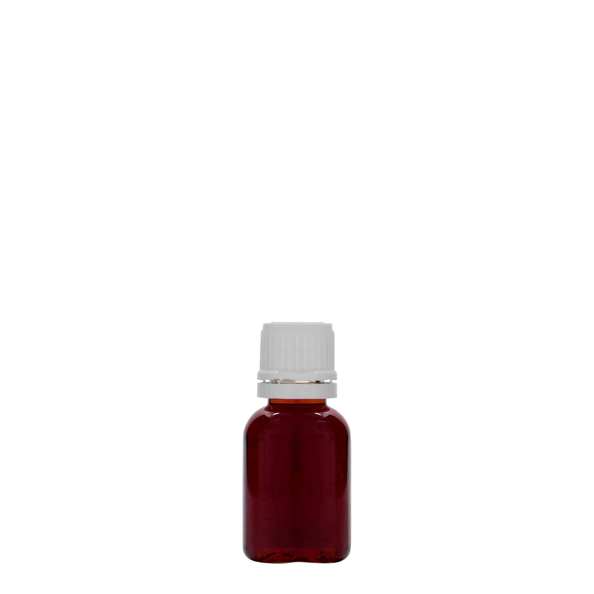 20 ml butelka medyczna PET „Easy Living”, tworzywo sztuczne, gwint: DIN 18