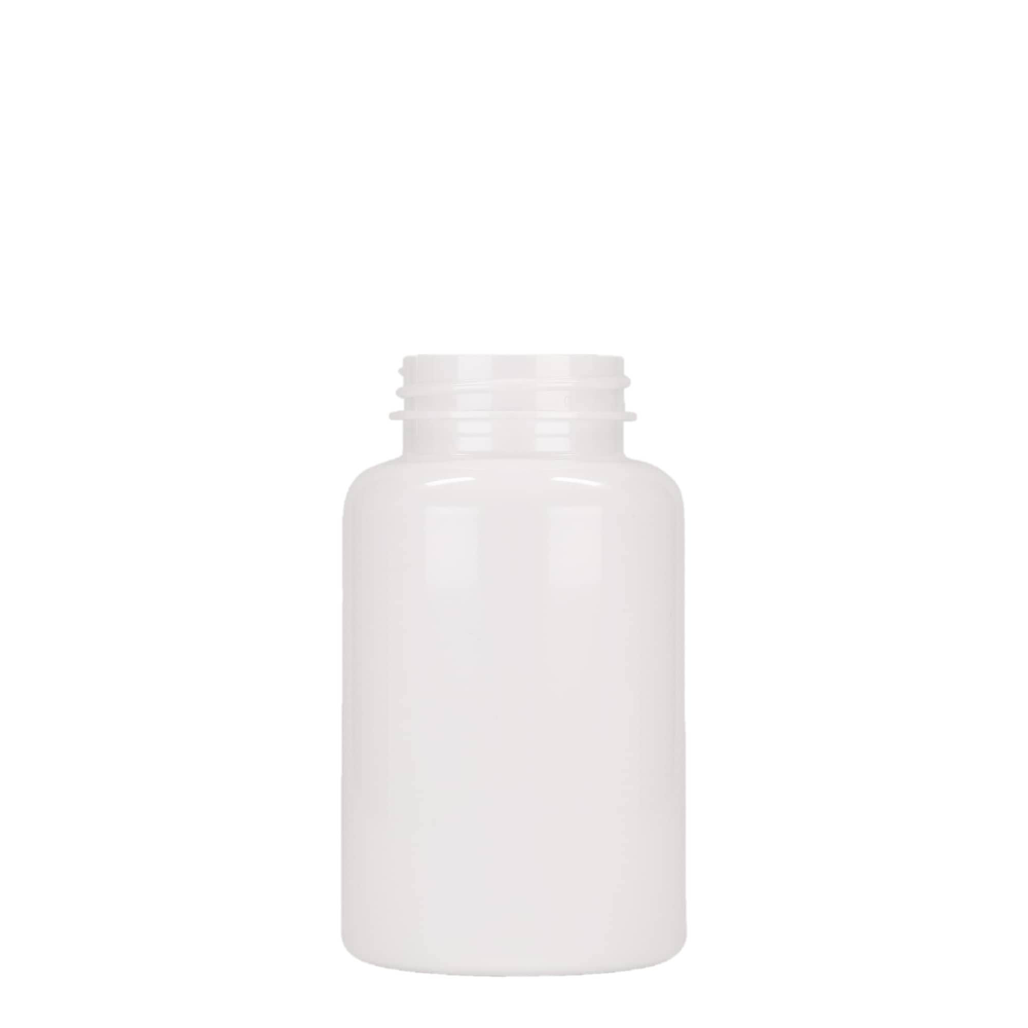 250 ml butelka PET, plastik, biały, gwint: 45/400