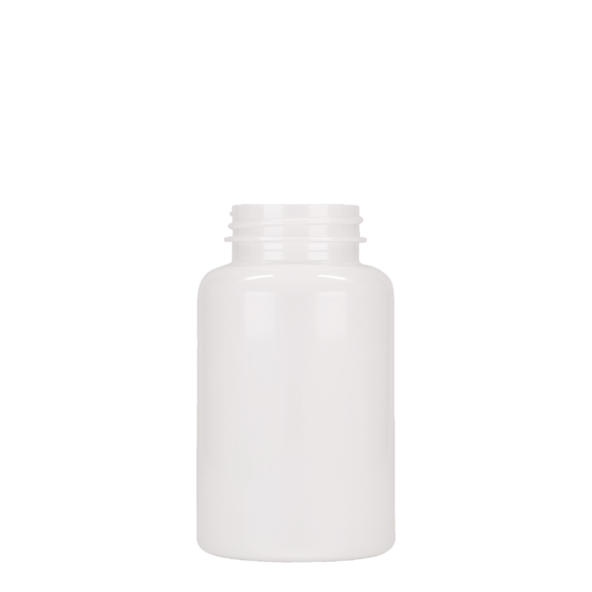 250 ml butelka PET, plastik, biały, gwint: 45/400