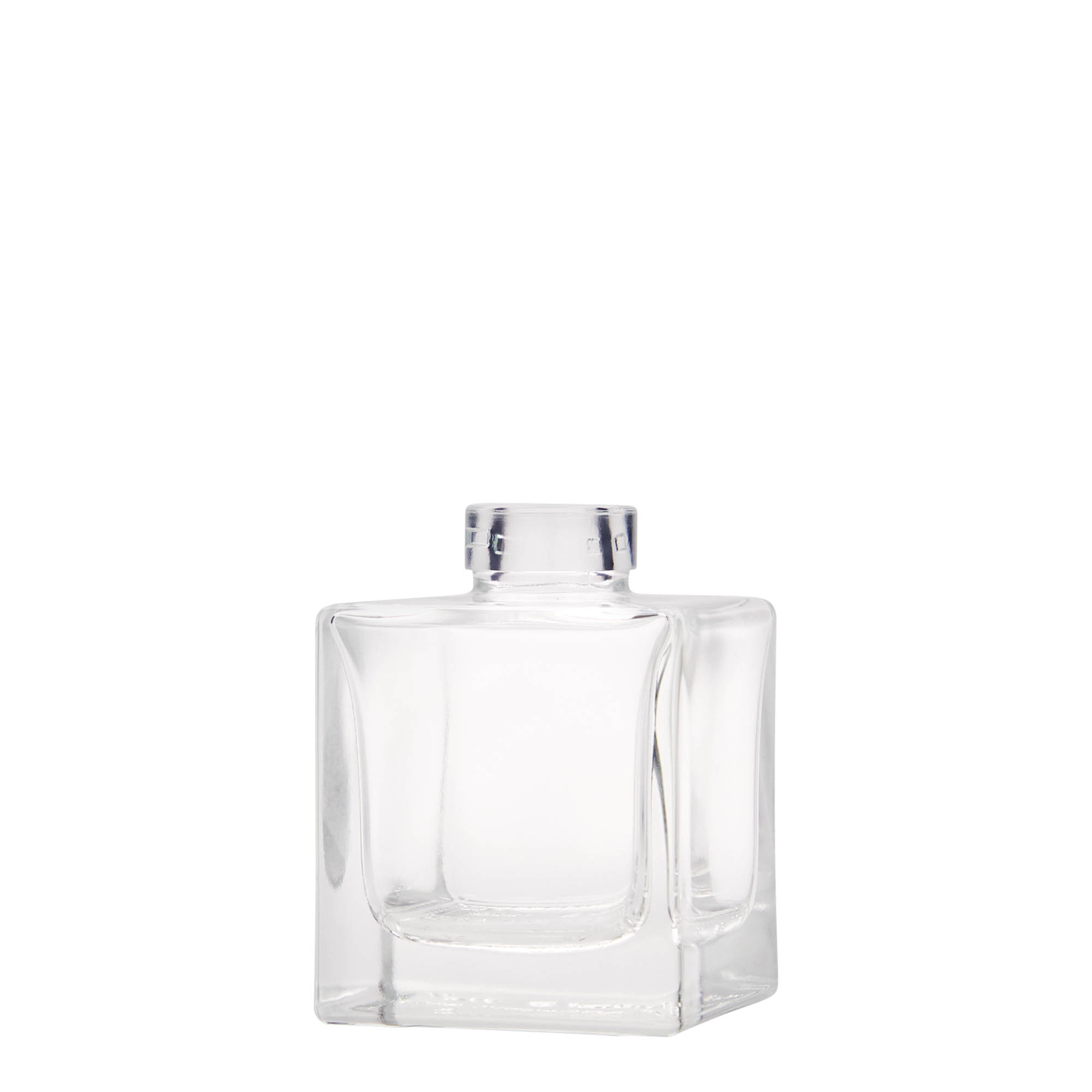 100 ml butelka szklana „Cube”, kwadratowa, szyjka: korek