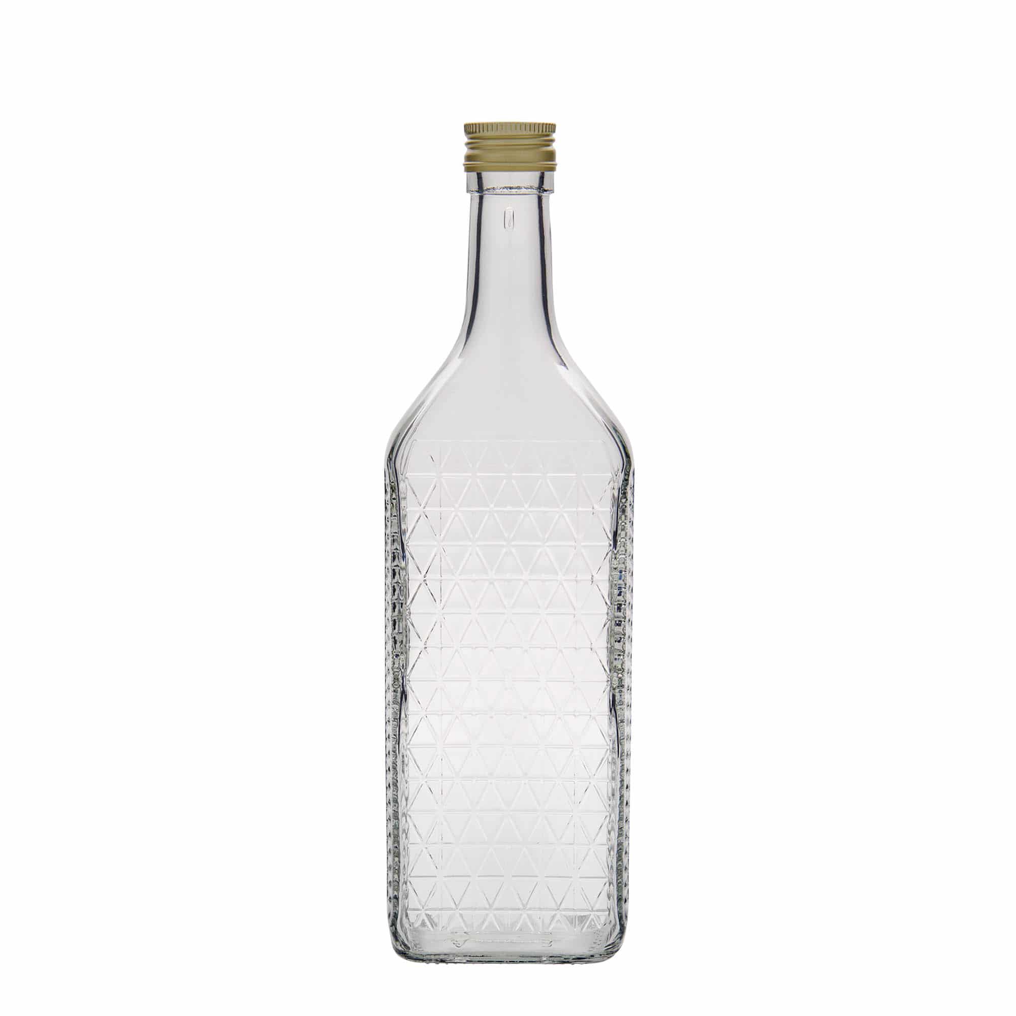 700 ml butelka szklana 'Caruso', prostokątna, zamknięcie: PP 31,5