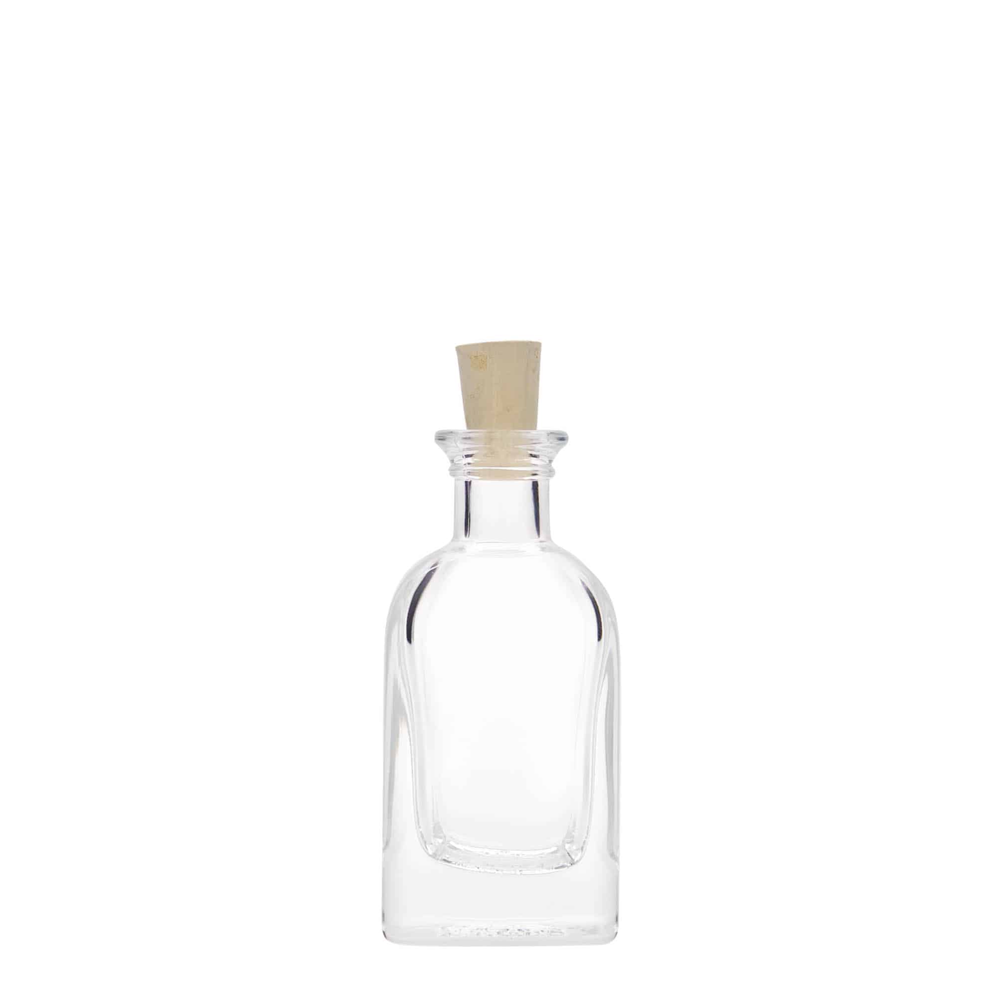 40 ml butelka szklana apteczna Carré, kwadratowa, zamknięcie: korek