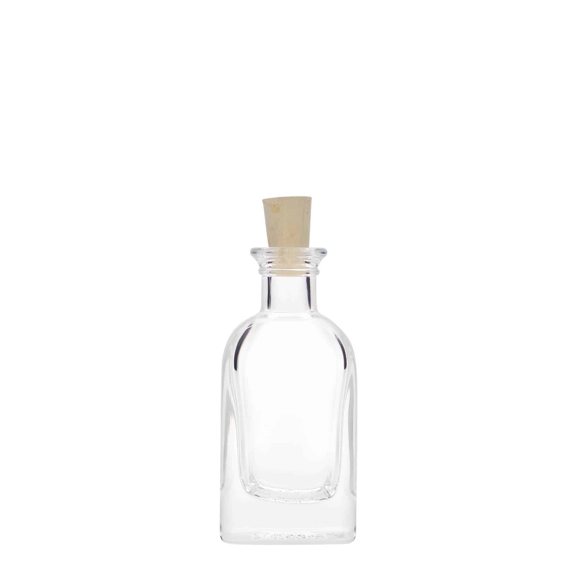 40 ml butelka szklana apteczna Carré, kwadratowa, zamknięcie: korek 40 ml butelka szklana apteczna Carré, kwadratowa, zamknięcie: korek