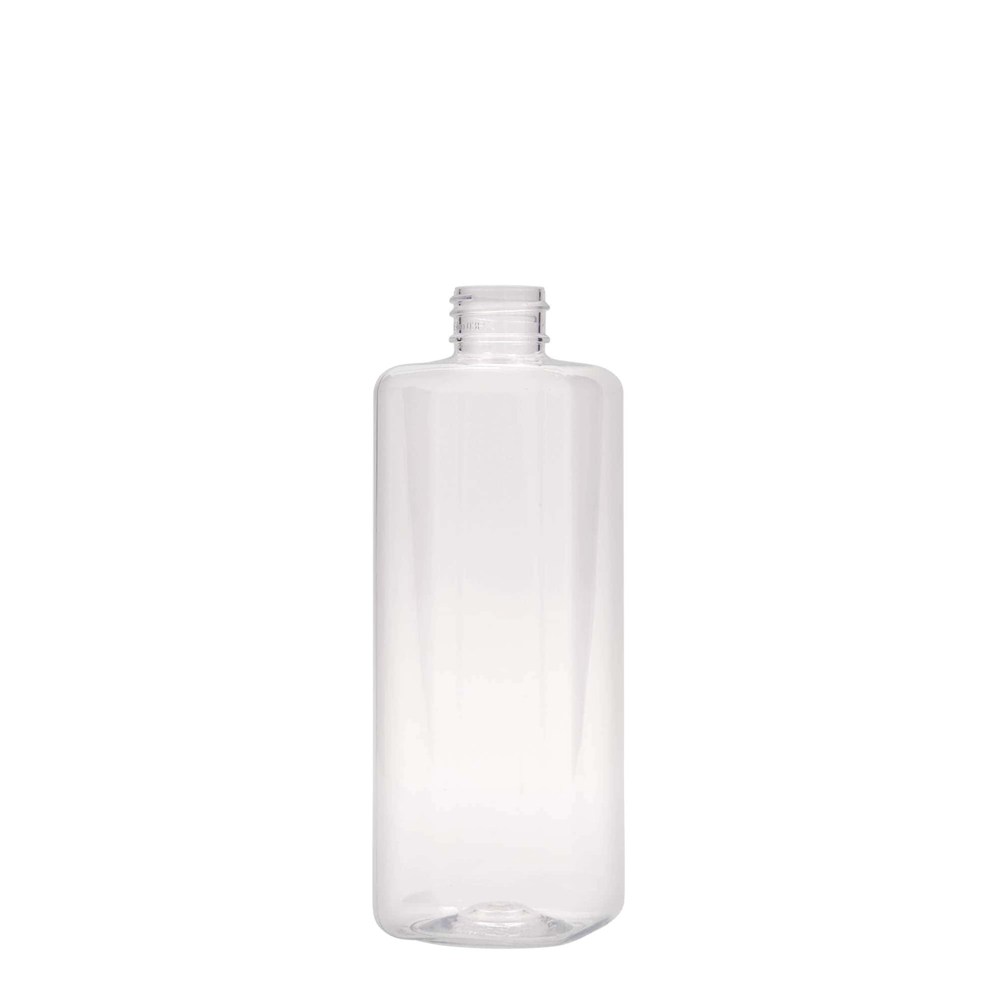 300 ml butelka PET „Karl”, kwadratowa, plastik, gwint: 24/410