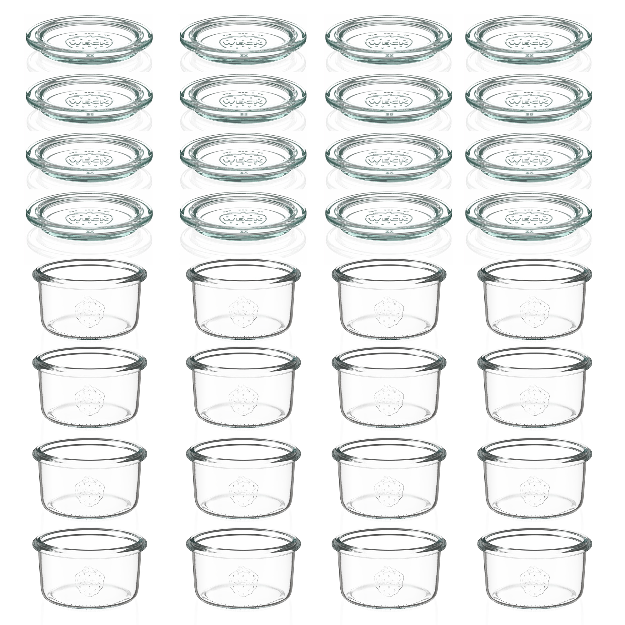 12x 165 ml słoik WECK typu Sturz z szklanym wieczkiem RR 80