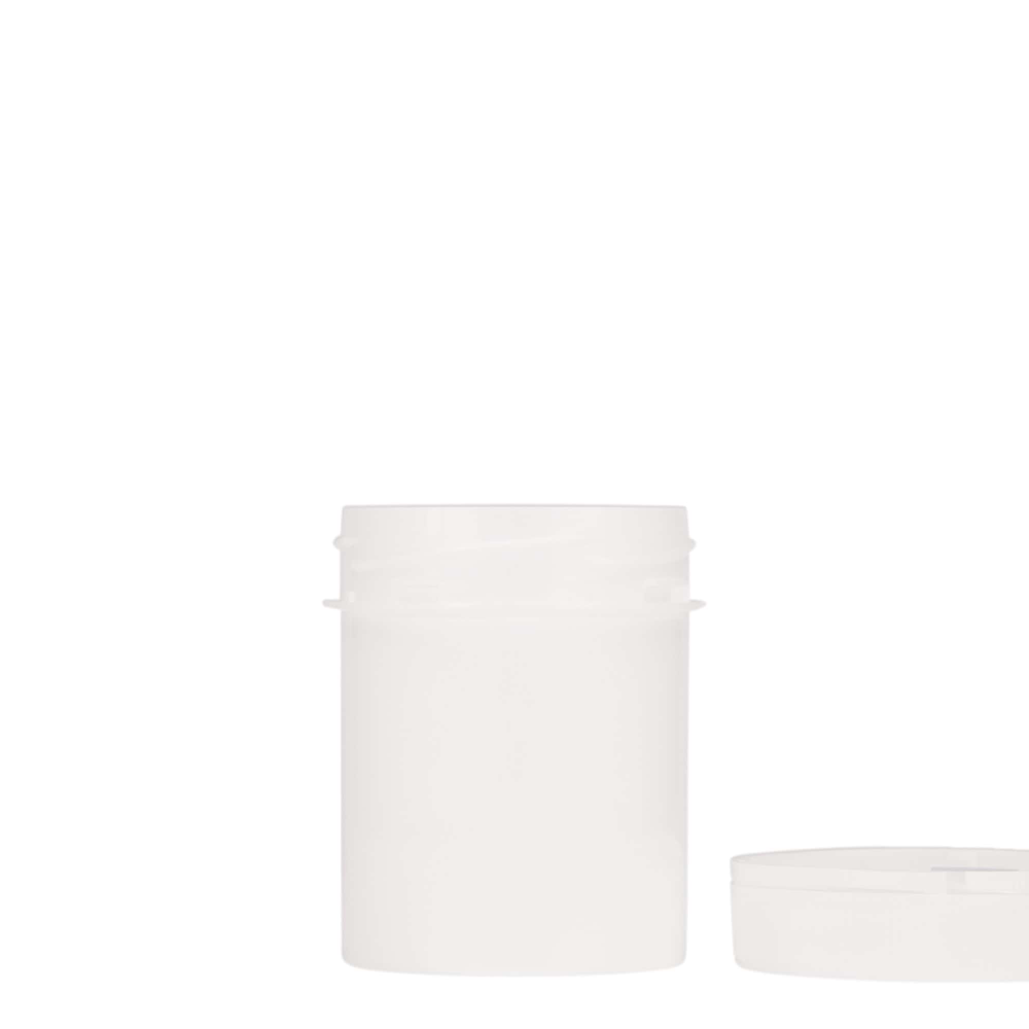 150 ml plastikowy pojemnik 'Securilock', PP, biały, otwór: zakrętka na gwint