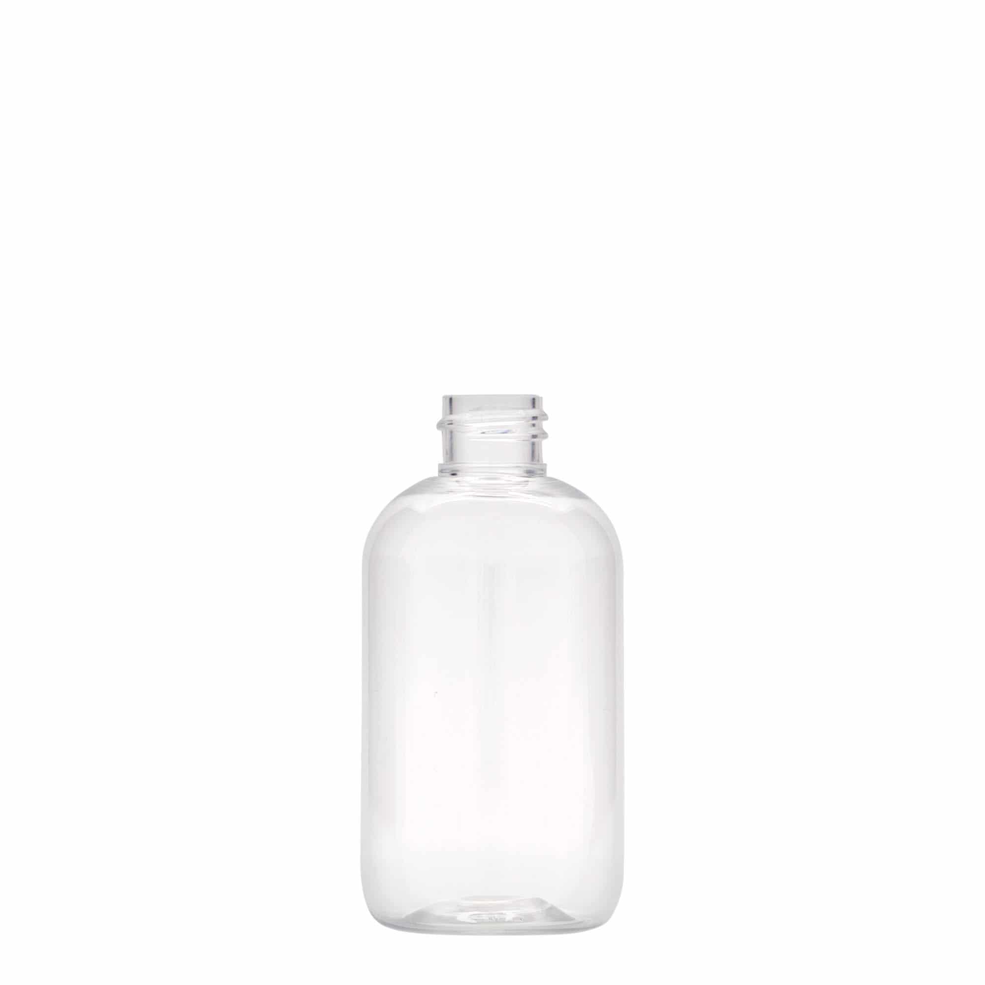 100 ml butelka PET 'Boston', tworzywo sztuczne, zamknięcie: GPI 20/410 100 ml butelka PET 'Boston', tworzywo sztuczne, zamknięcie: GPI 20/410