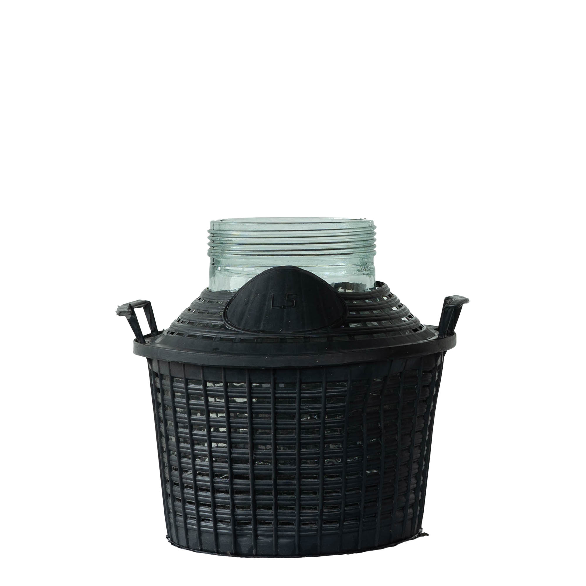 5 l butla balonowa szerokootworowa, szkło, wylot: zakręcany korek 5 l butla balonowa szerokootworowa, szkło, wylot: zakręcany korek