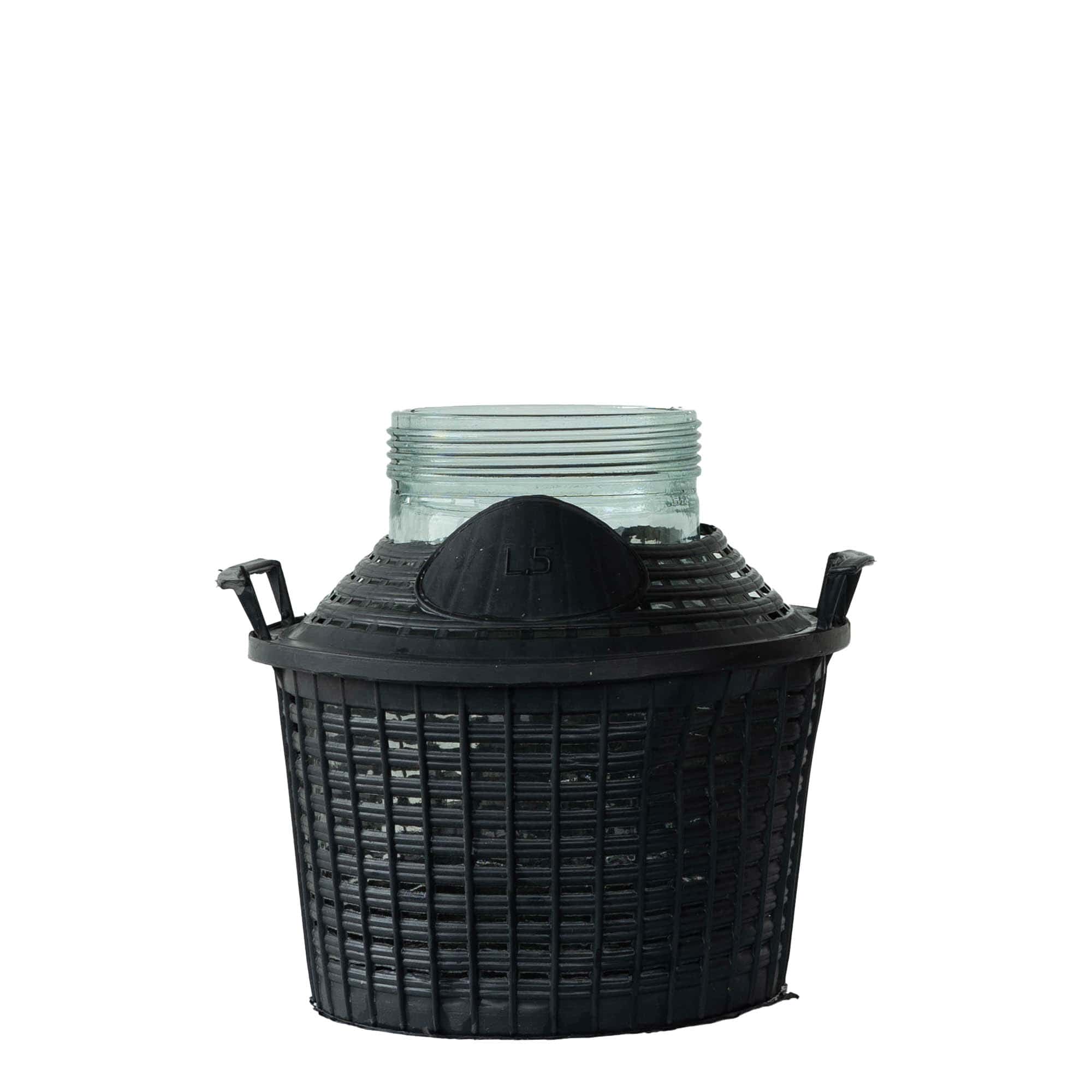 5 l butla balonowa szerokootworowa, szkło, wylot: zakręcany korek