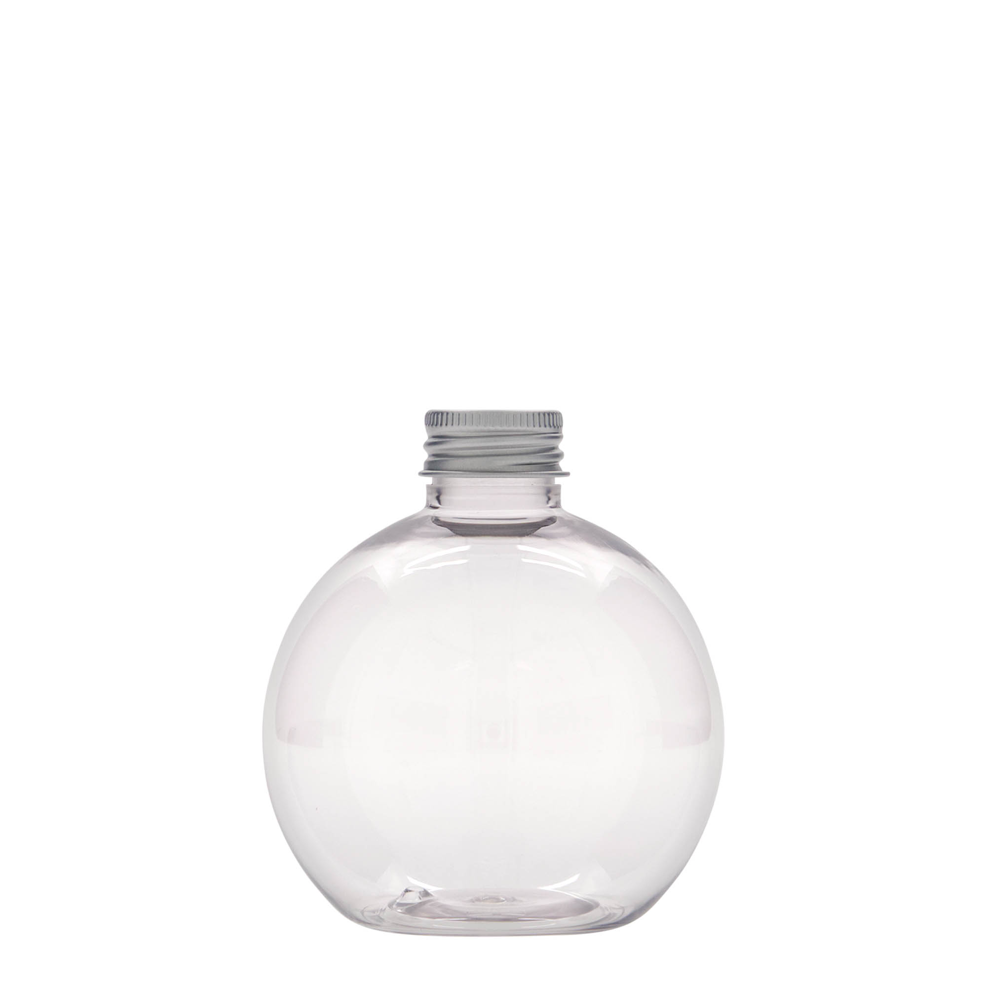 250 ml butelka PET „Perry”, okrągła, plastik, gwint: 24/410