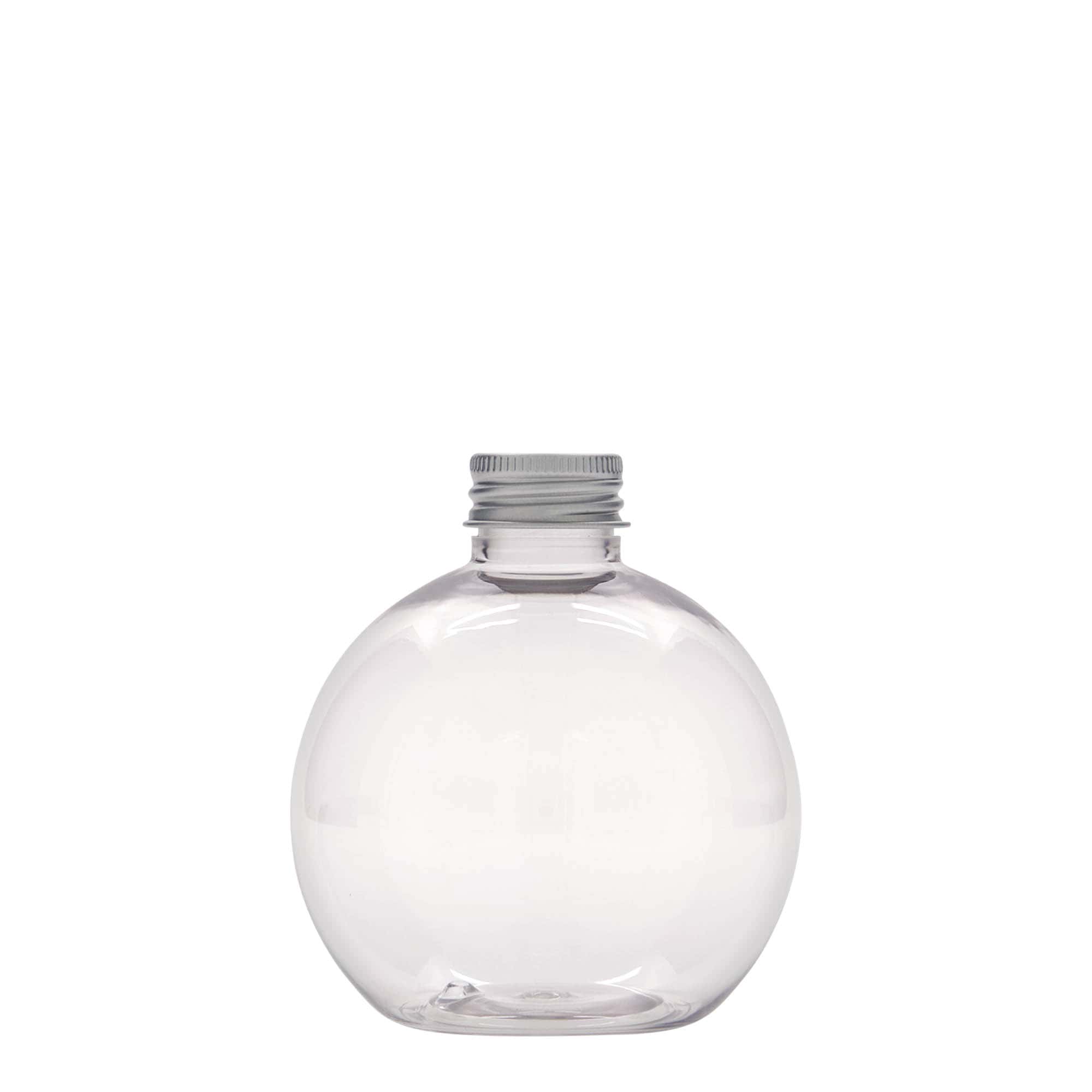 250 ml butelka PET „Perry”, okrągła, plastik, gwint: 24/410
