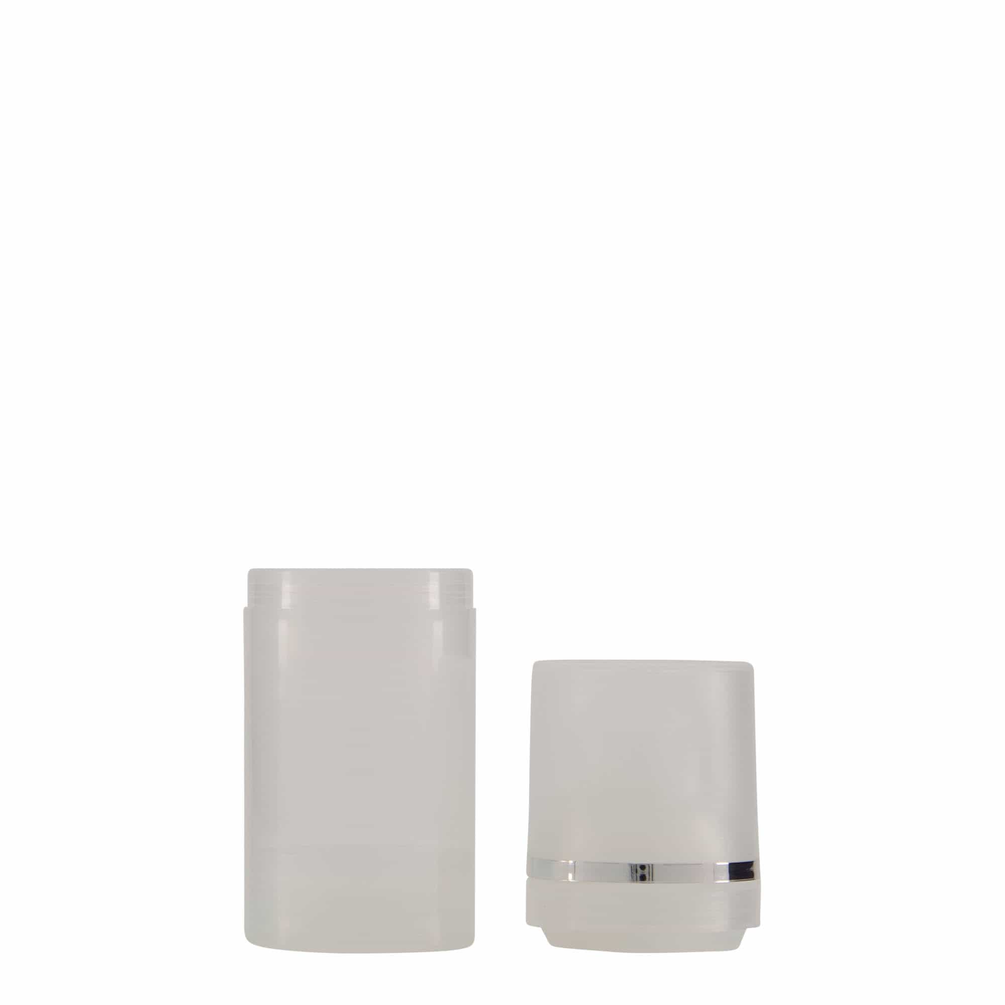 30 ml dozownik beztlenowy 'Mezzo', tworzywo sztuczne PP, naturalny