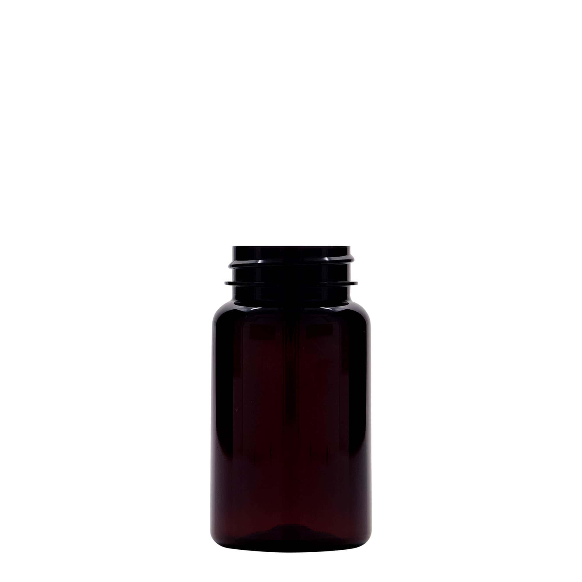 100 ml PET-pakiet, tworzywo sztuczne, brązowy, gwint: 38/400