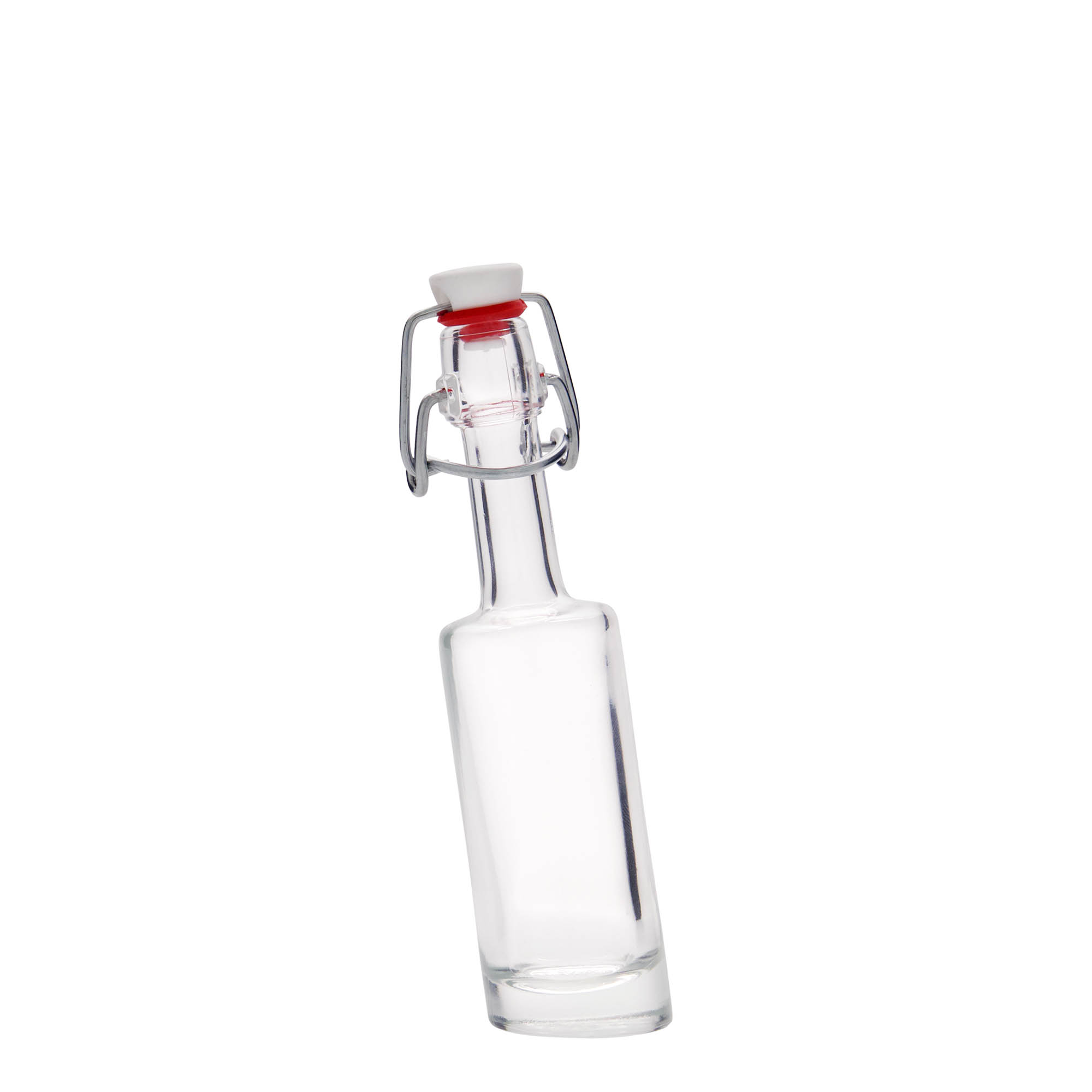 40 ml butelka szklana 'Bounty', szyjka: zamknięcie na klamrę