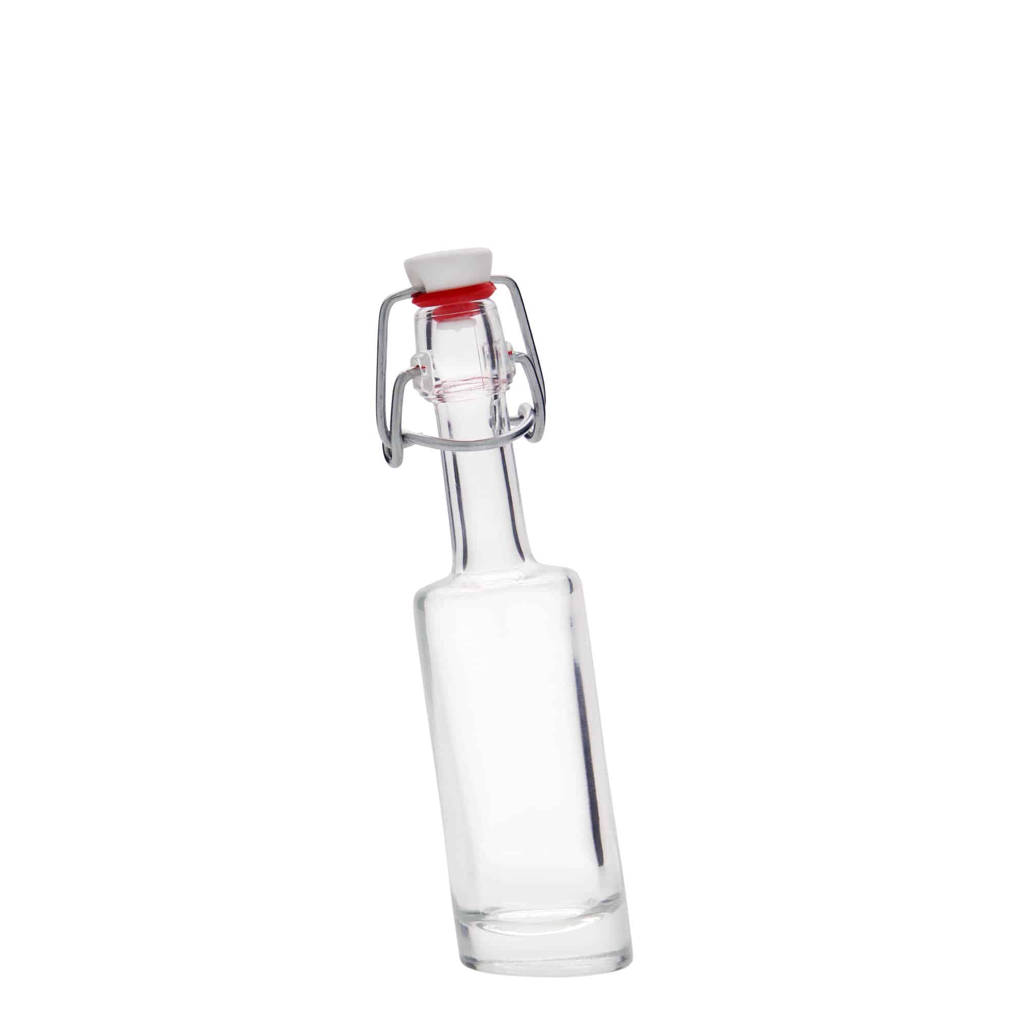 40 ml butelka szklana 'Bounty', szyjka: zamknięcie na klamrę