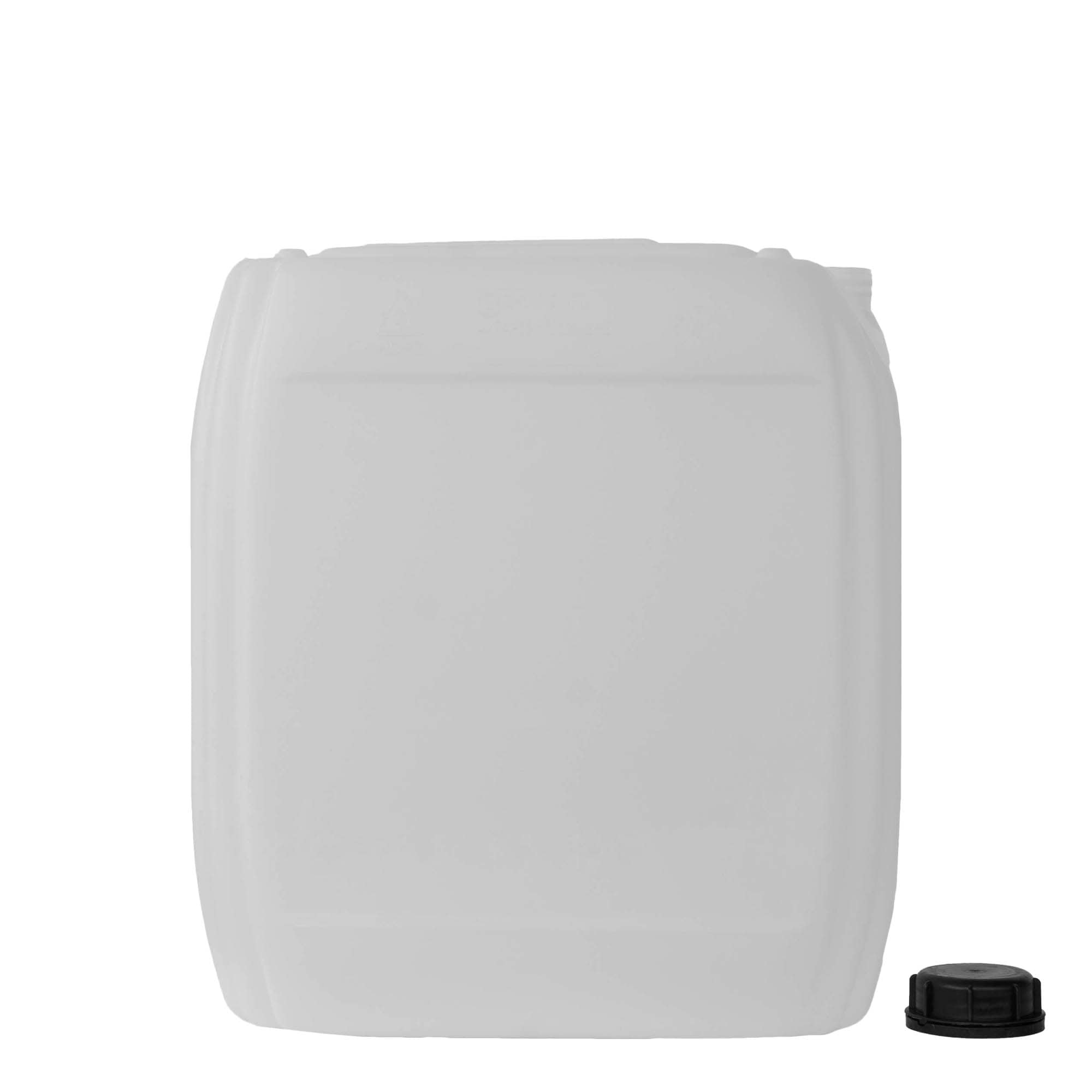25 l kanister, prostokątny, tworzywo HDPE, naturalny, wylot: ND 60